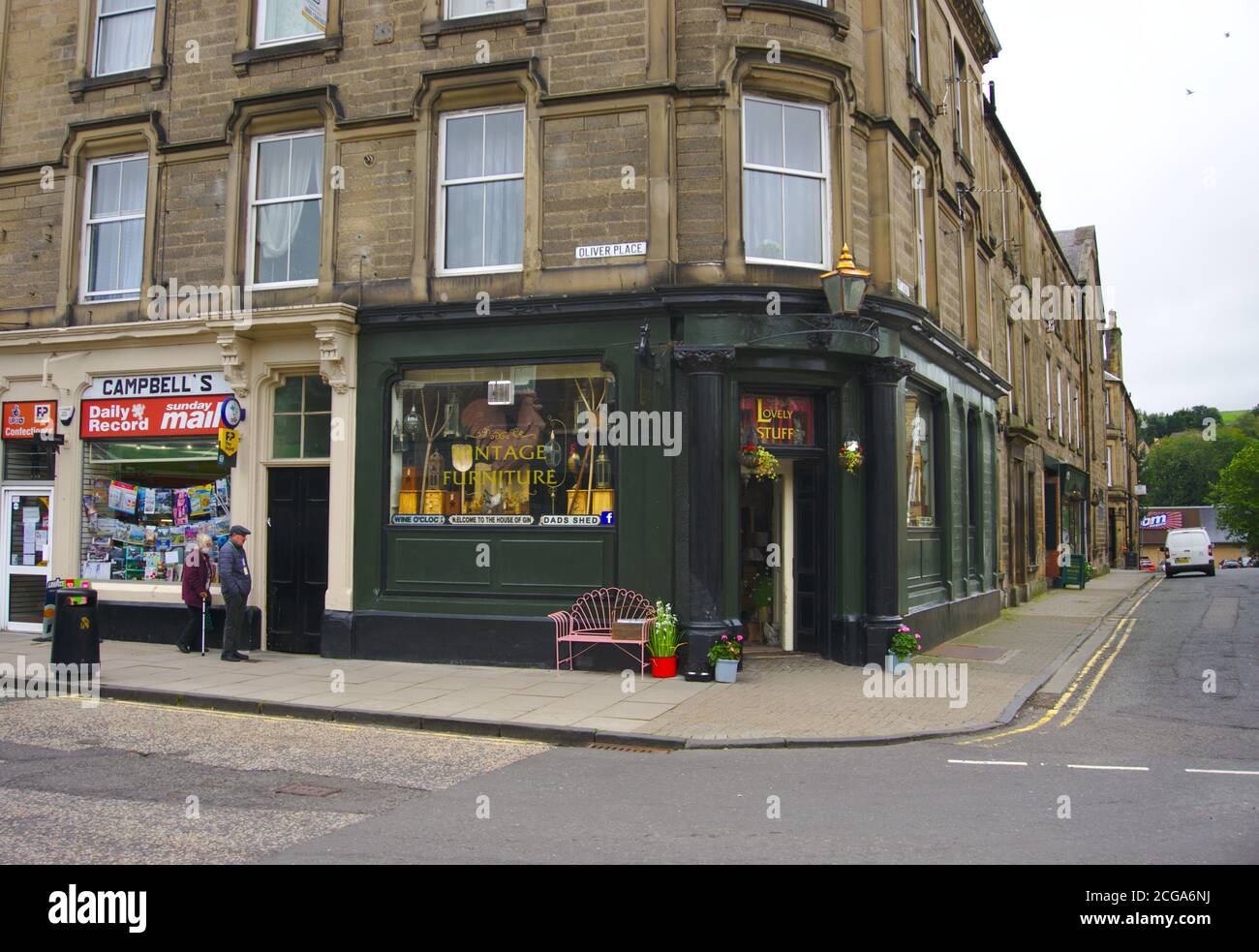 Shops In Hawick Vintage furniture hi-res stock photography and images - Alamy