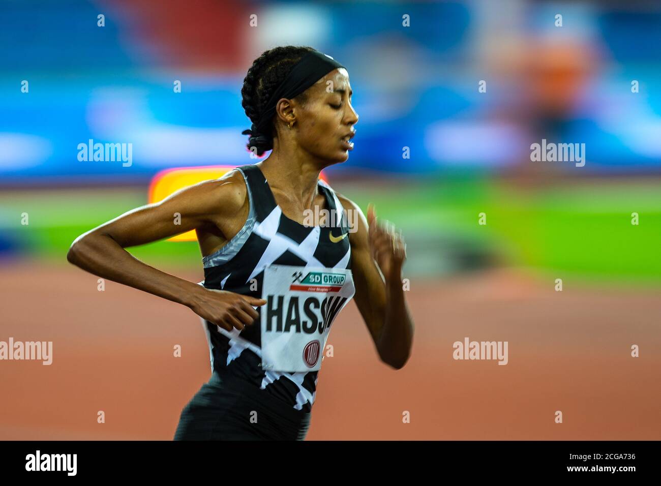Ethiopian-born Dutch runner Athlete Sifan Hassan (represents Netherlands)  won the women´s race 5000m during the Golden Spike Ostrava athletics IAAF  Wo Stock Photo - Alamy