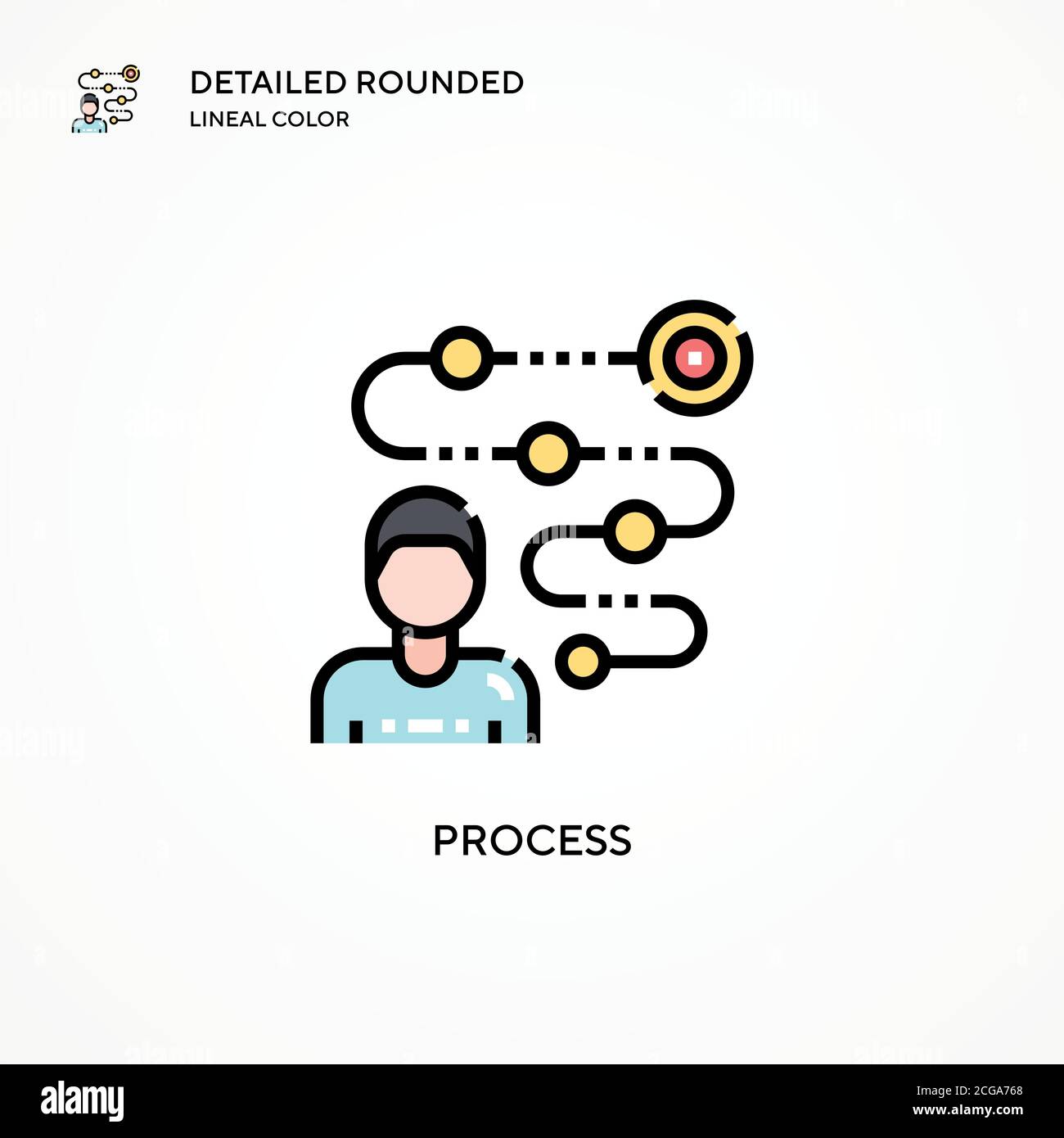 Process vector icon. Modern vector illustration concepts. Easy to edit ...