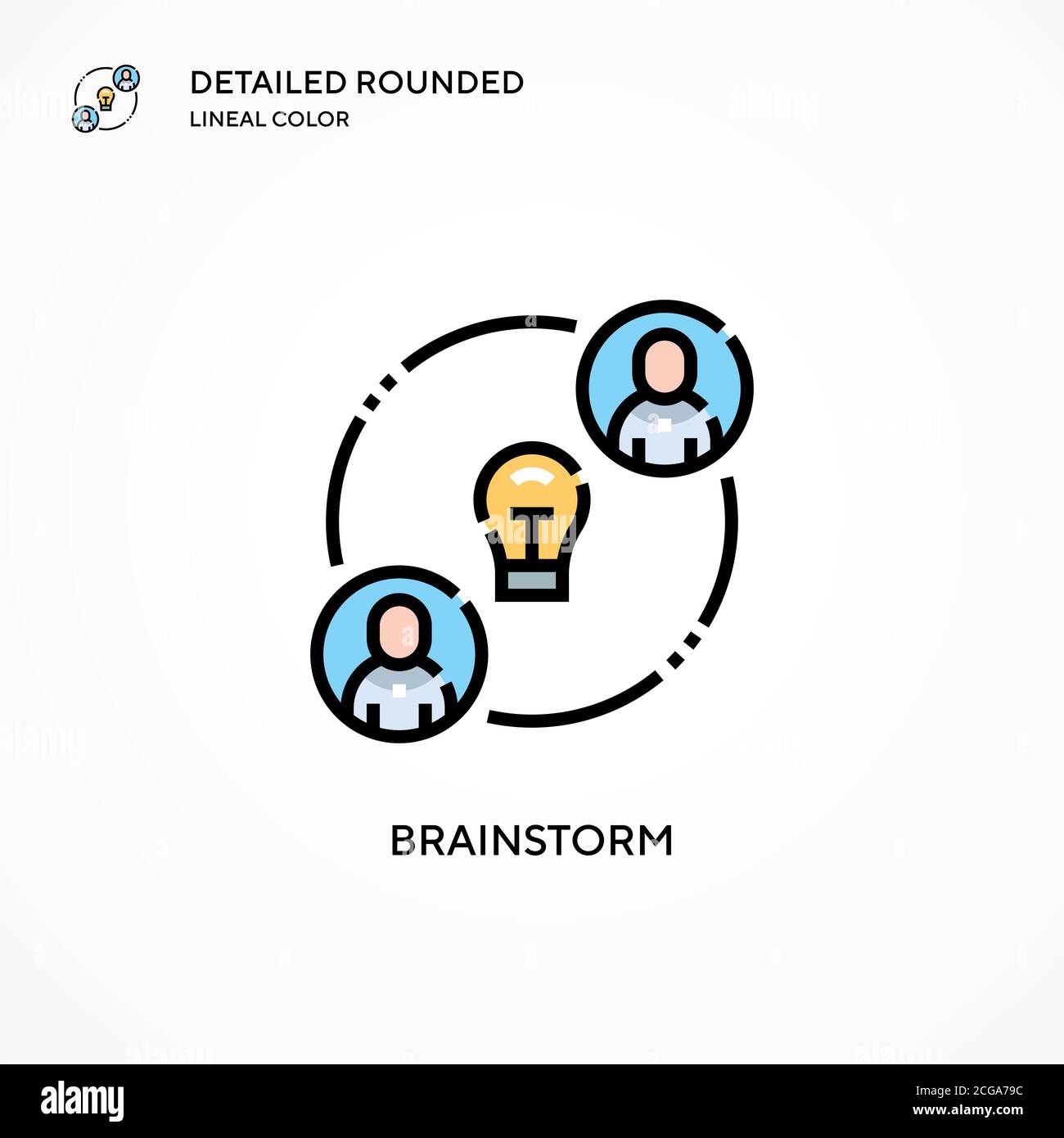 Brainstorm vector icon. Modern vector illustration concepts. Easy to ...
