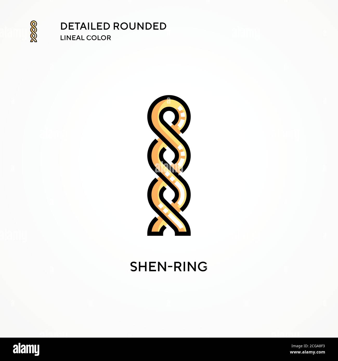 Shen-ring vector icon. Modern vector illustration concepts. Easy to edit and customize. Stock Vector