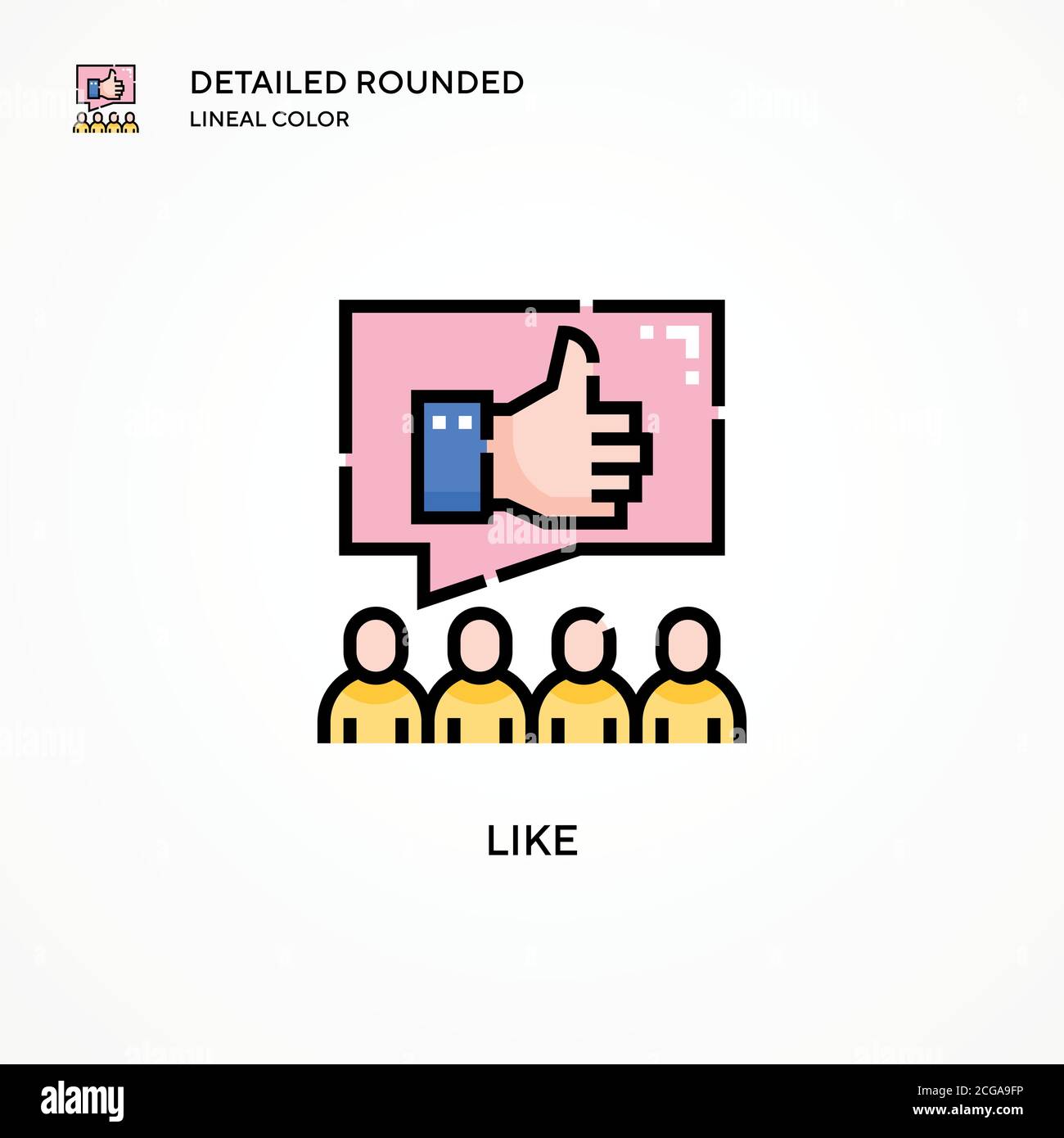 Like vector icon. Modern vector illustration concepts. Easy to edit and ...