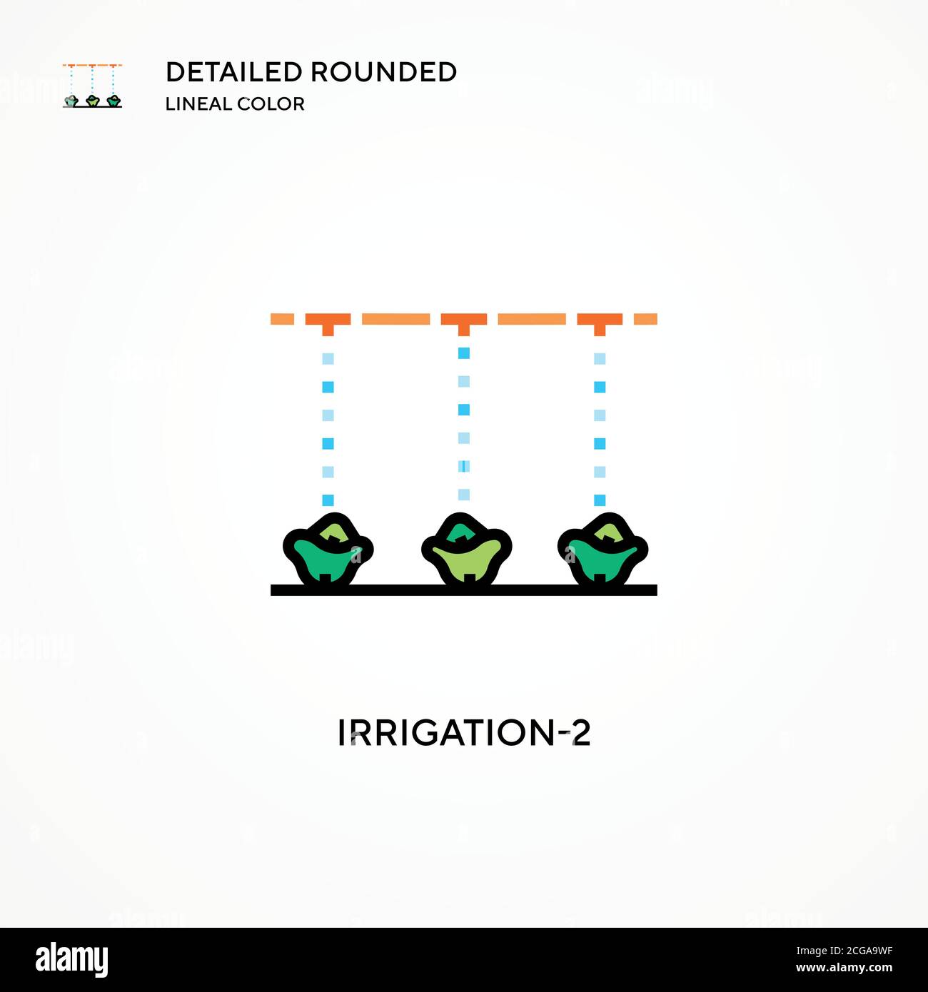 Irrigation-2 vector icon. Modern vector illustration concepts. Easy to ...