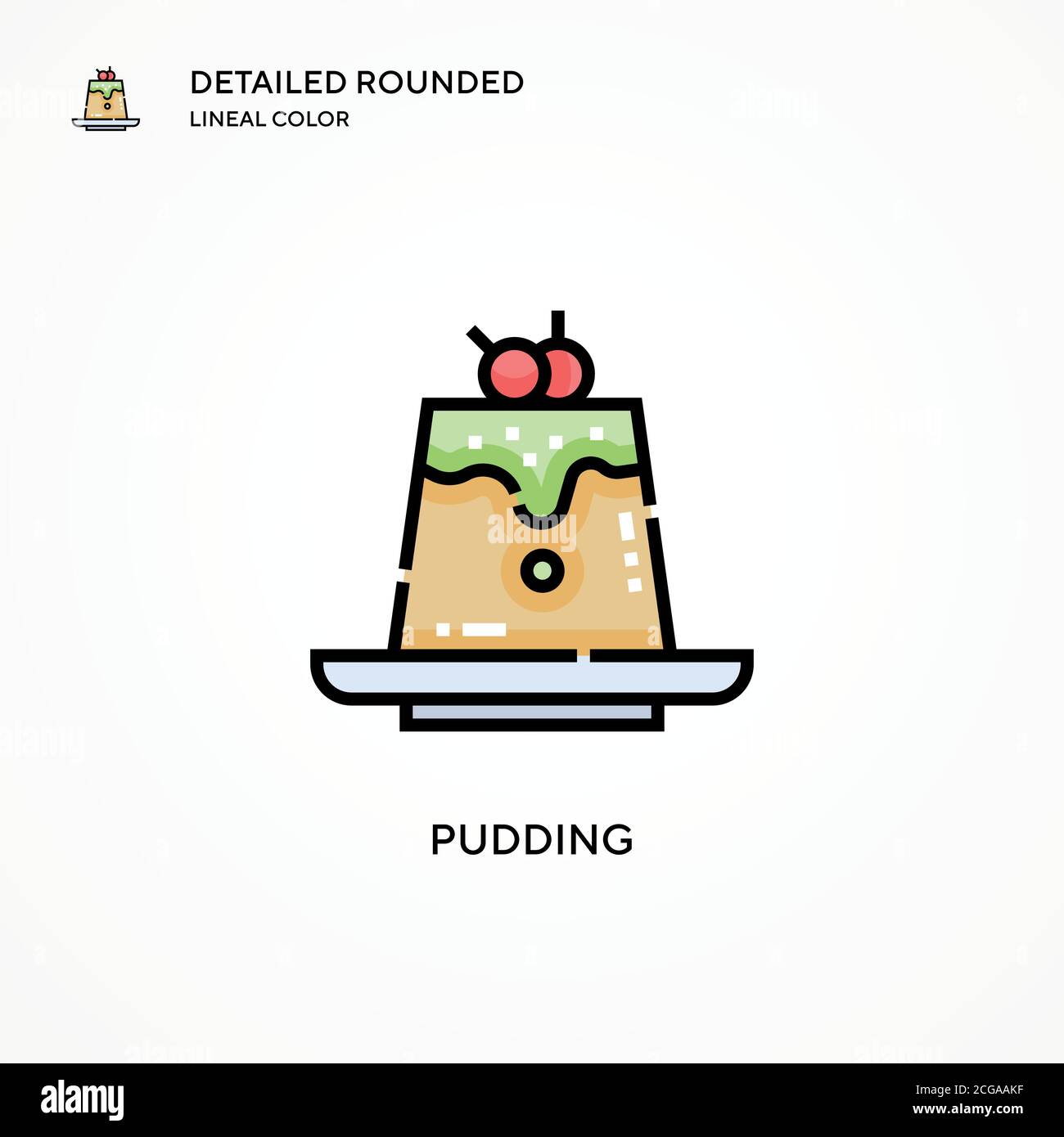 Download Pudding Vector Icon Modern Vector Illustration Concepts Easy To Edit And Customize Stock Vector Image Art Alamy