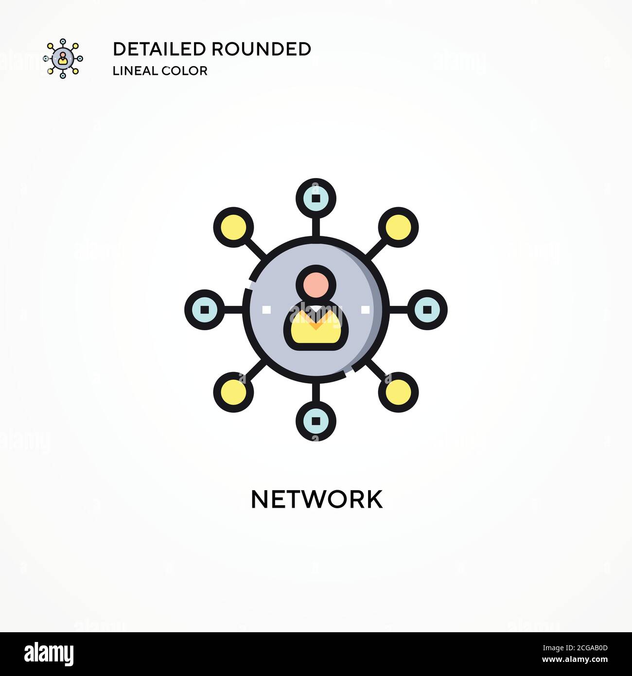 Network vector icon. Modern vector illustration concepts. Easy to edit ...
