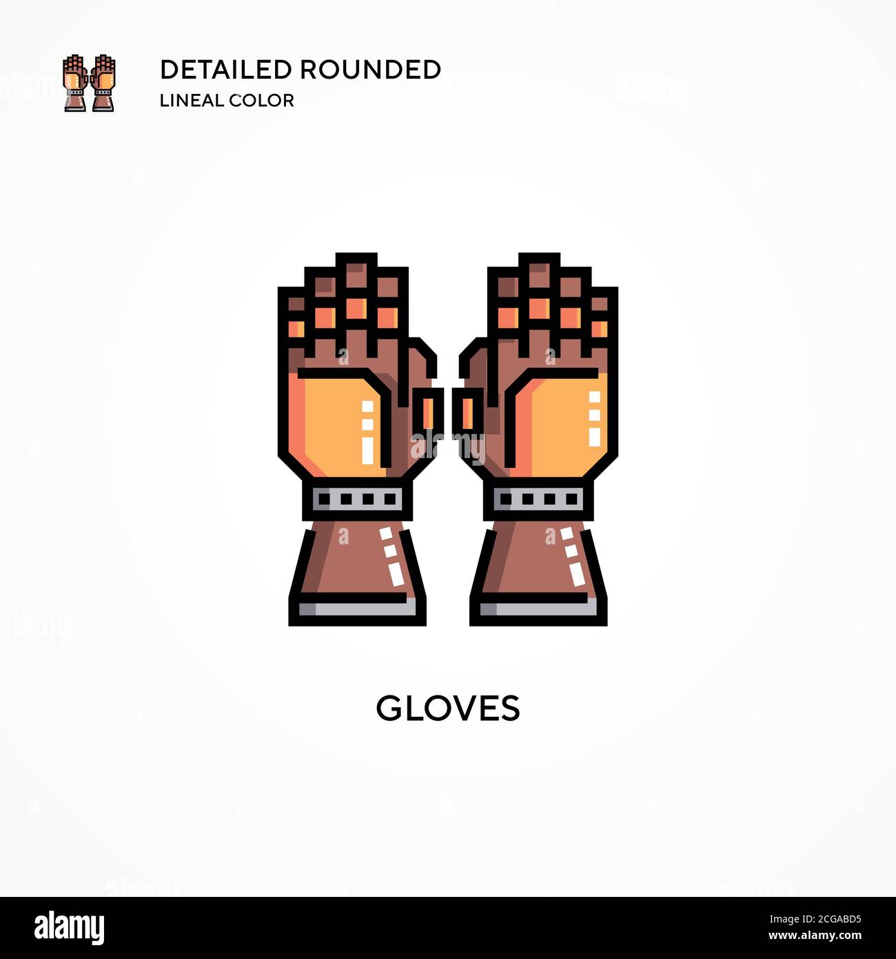 Gloves vector icon. Modern vector illustration concepts. Easy to edit ...