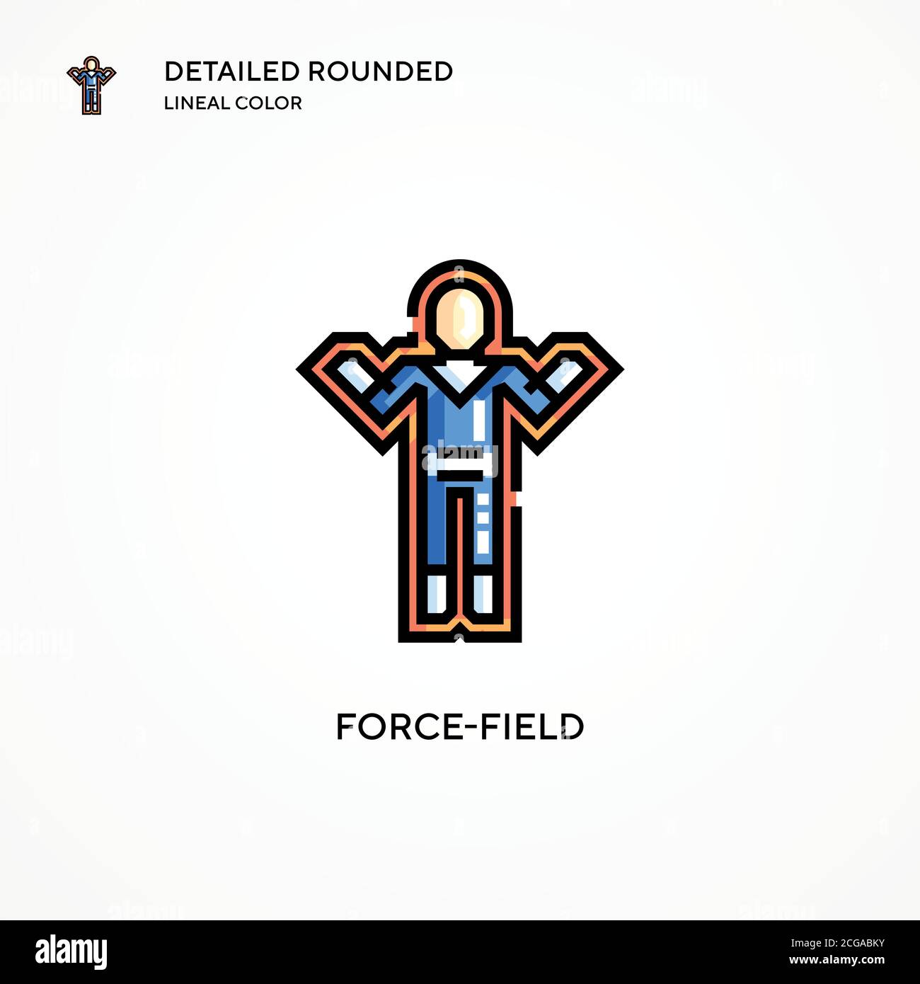 Forcefield vector icon. Modern vector illustration concepts. Easy to