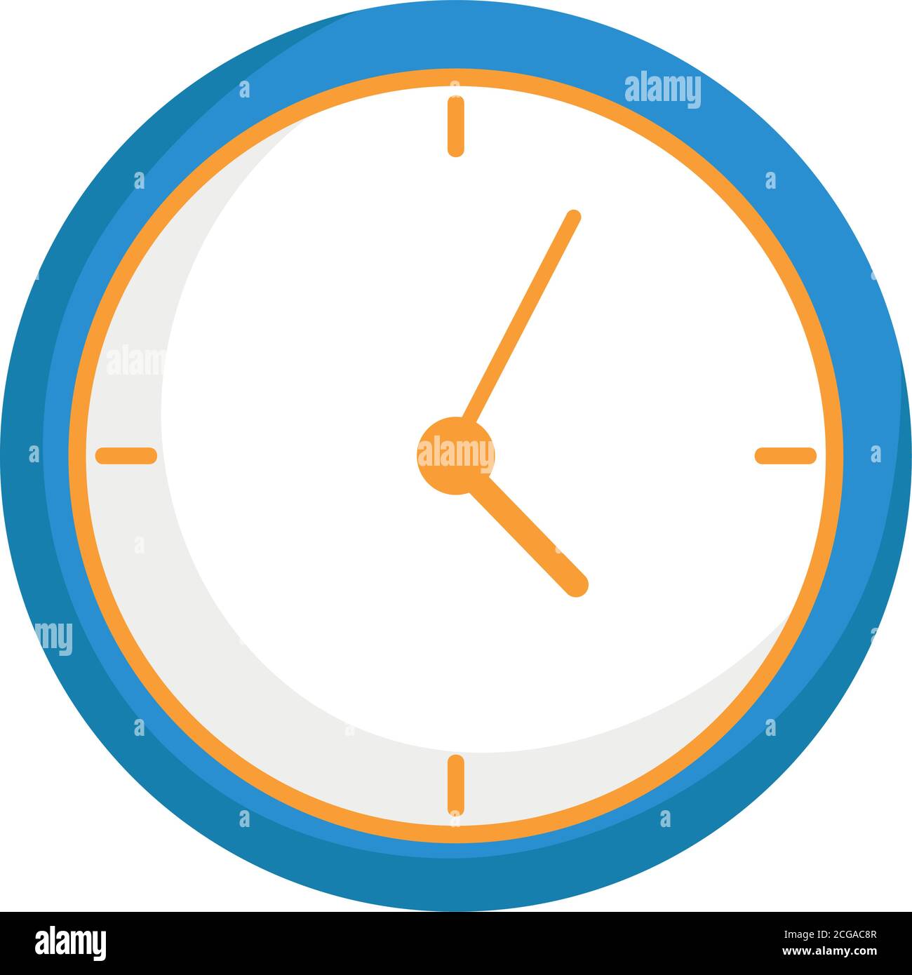 round clock time isolated design white background vector illustration ...