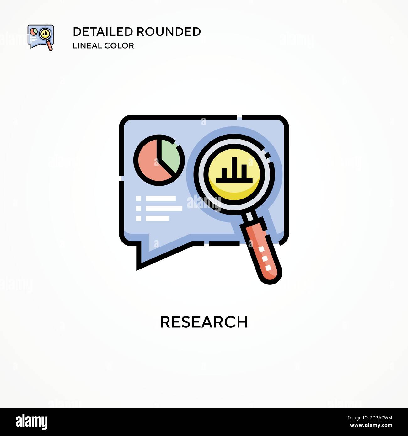 Research vector icon. Modern vector illustration concepts. Easy to edit ...