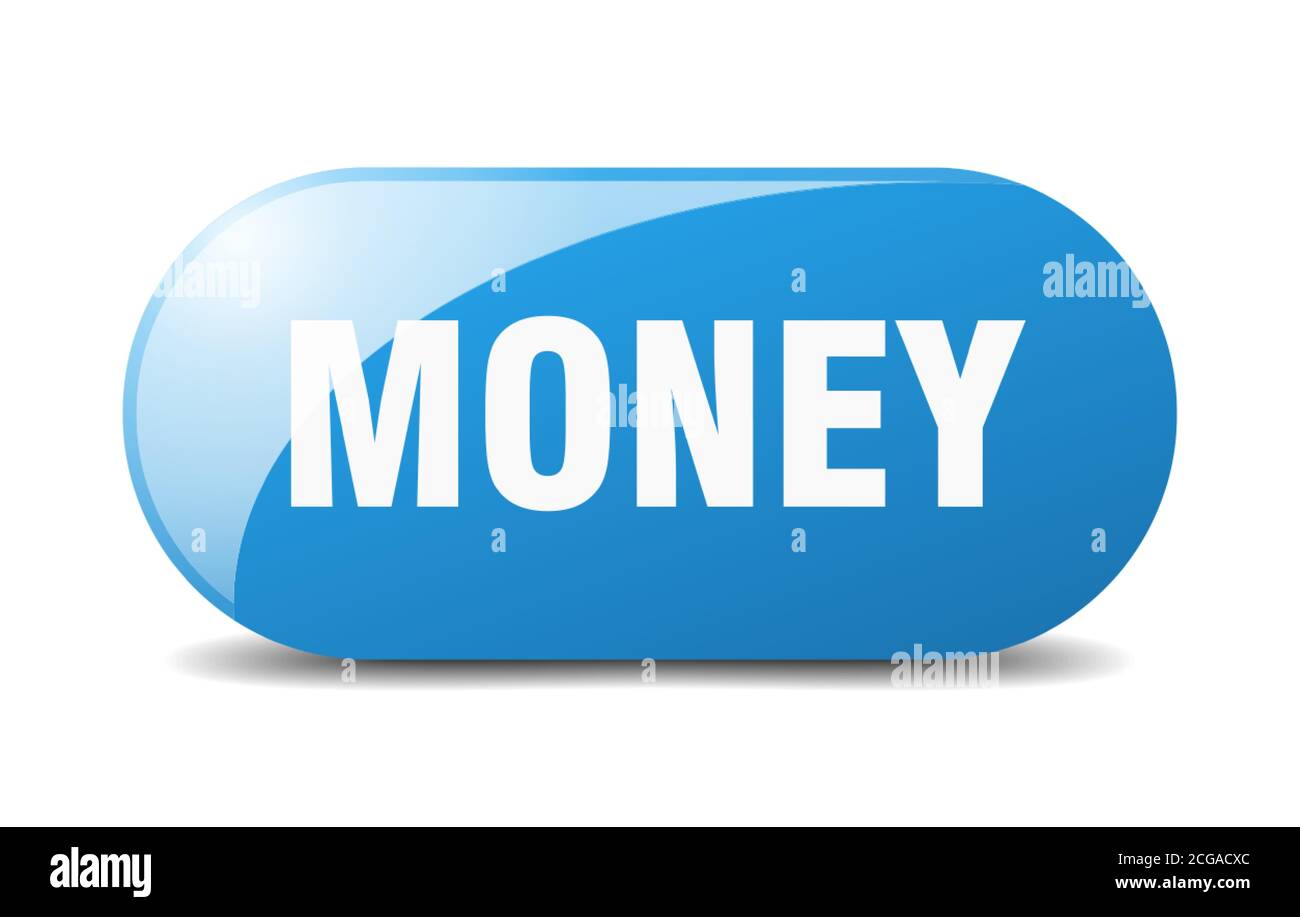 Monay Button money button. rounded glass sign. sticker. banner Stock Vector Image ...