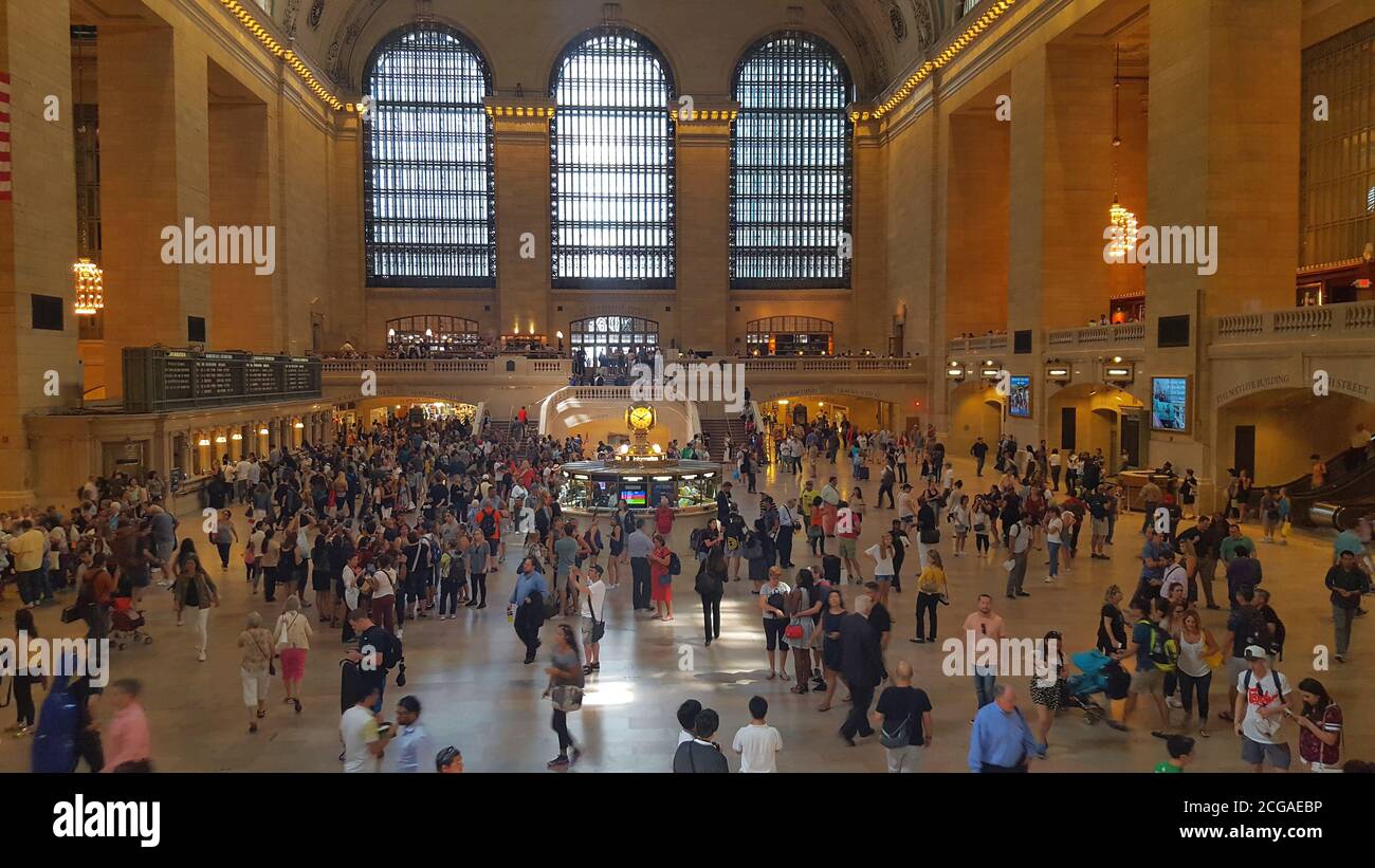 Grand Central Terminal main concourse, New York City, United States Stock Photo