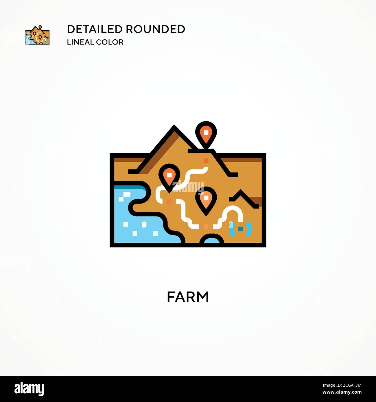 Farm vector icon. Modern vector illustration concepts. Easy to edit and ...
