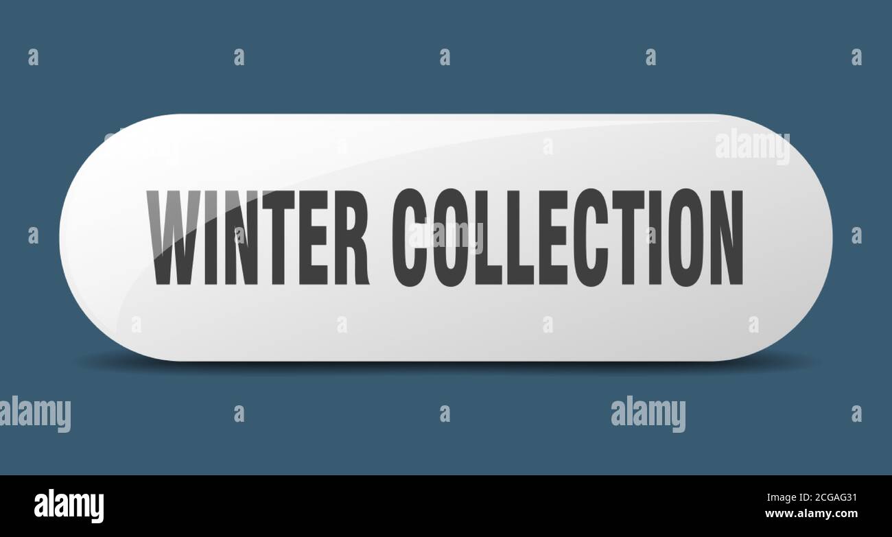 Winterbutton Sign winter collection button. rounded glass sign. sticker. banner Stock ...