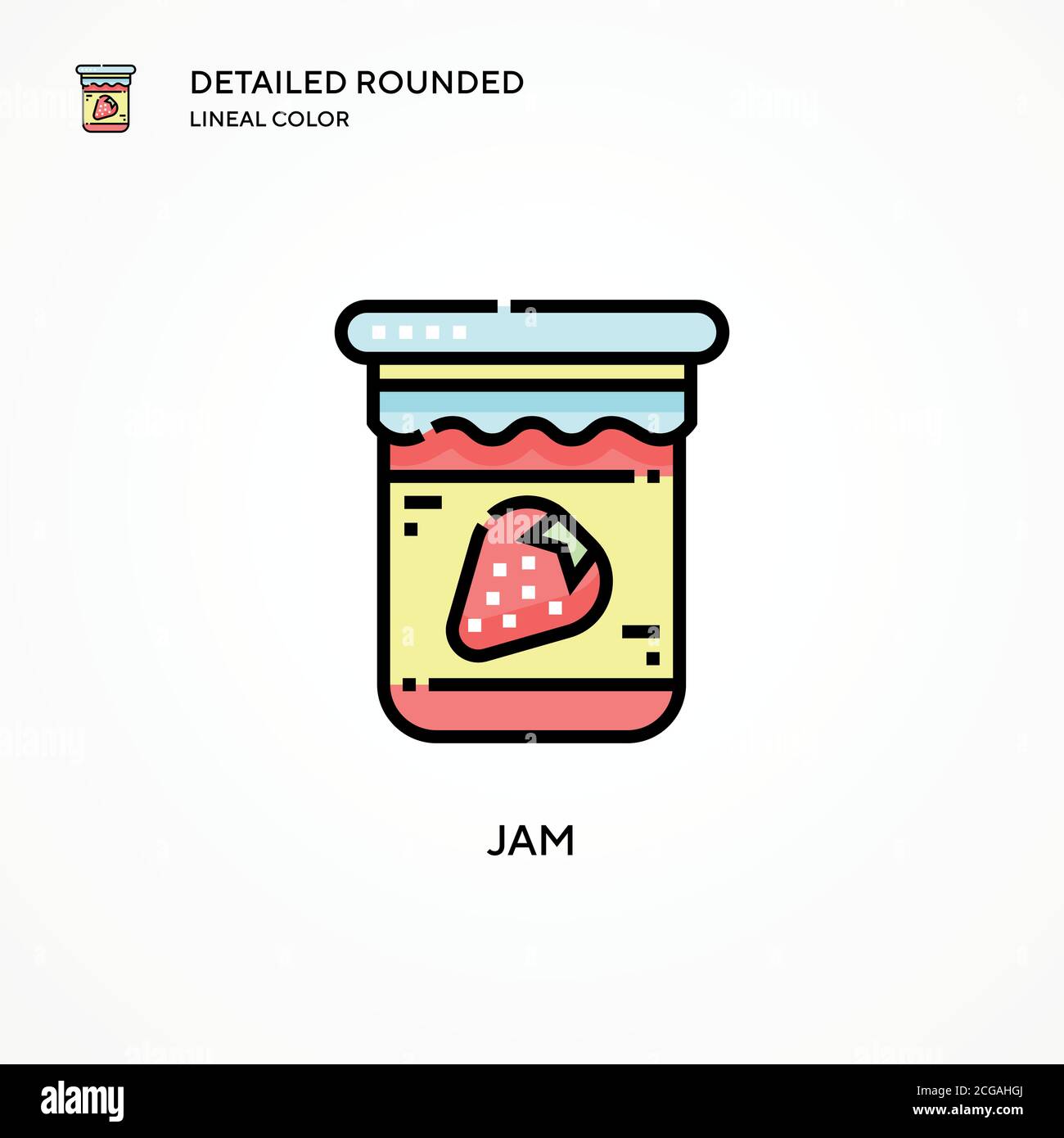 Jam vector icon. Modern vector illustration concepts. Easy to edit and ...