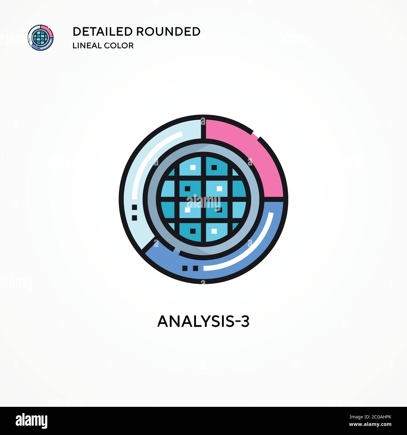 Analysis-3 vector icon. Modern vector illustration concepts. Easy to ...
