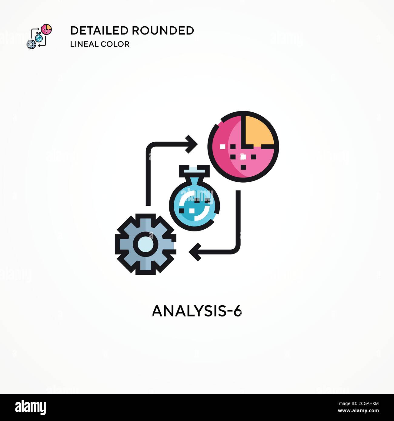 Analysis-6 vector icon. Modern vector illustration concepts. Easy to ...