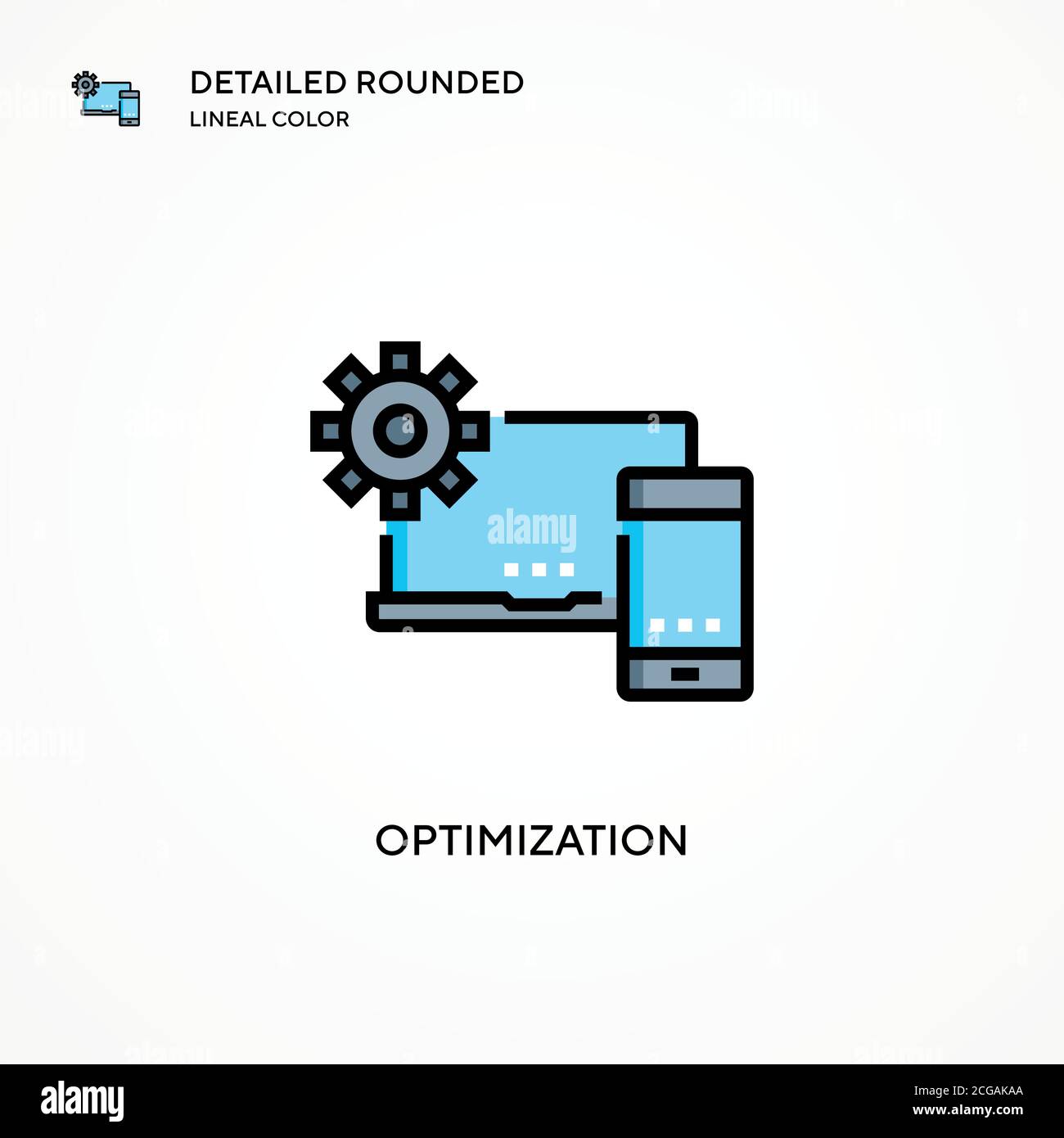 Optimization vector icon. Modern vector illustration concepts. Easy to ...