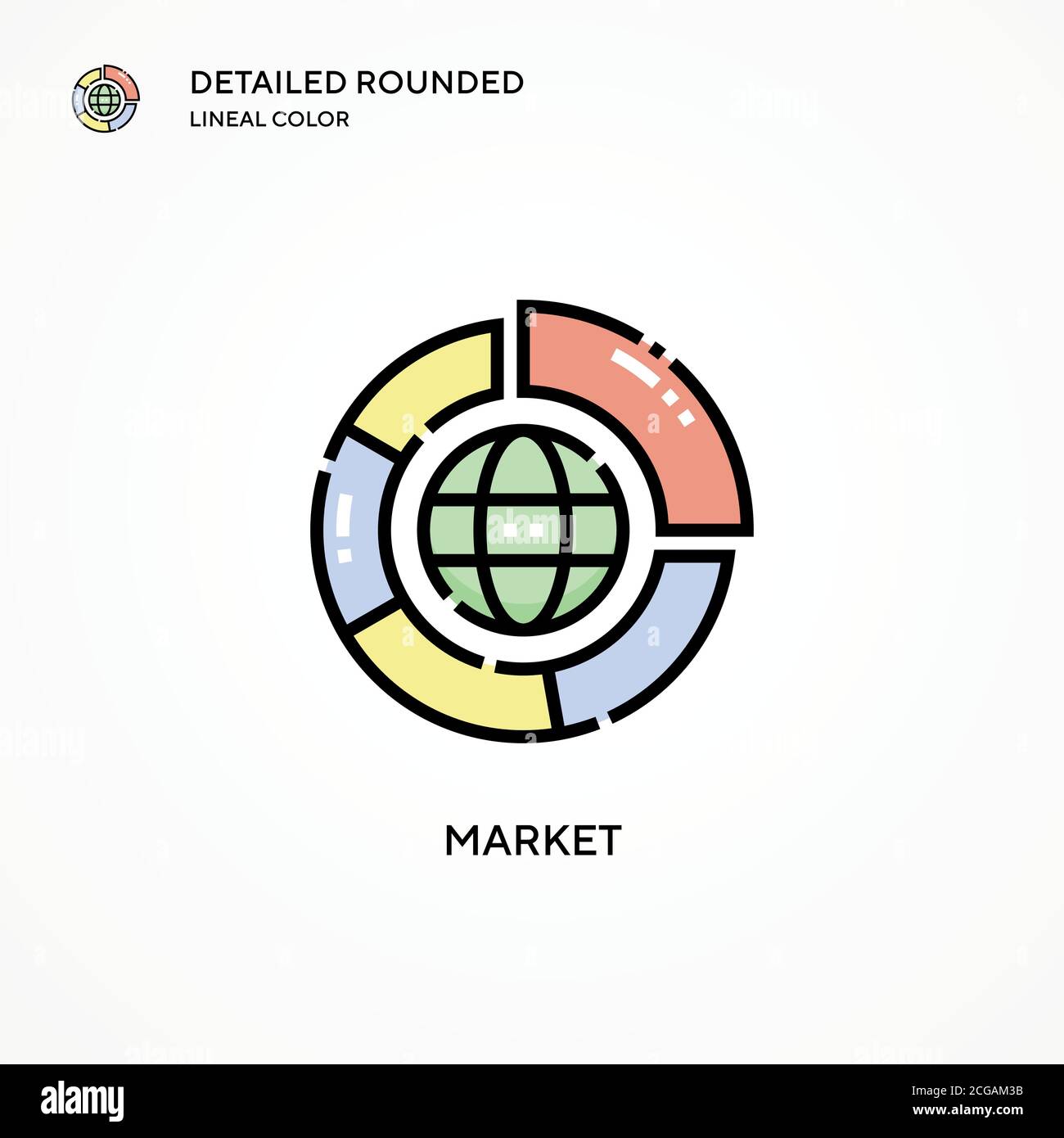 Market vector icon. Modern vector illustration concepts. Easy to edit ...