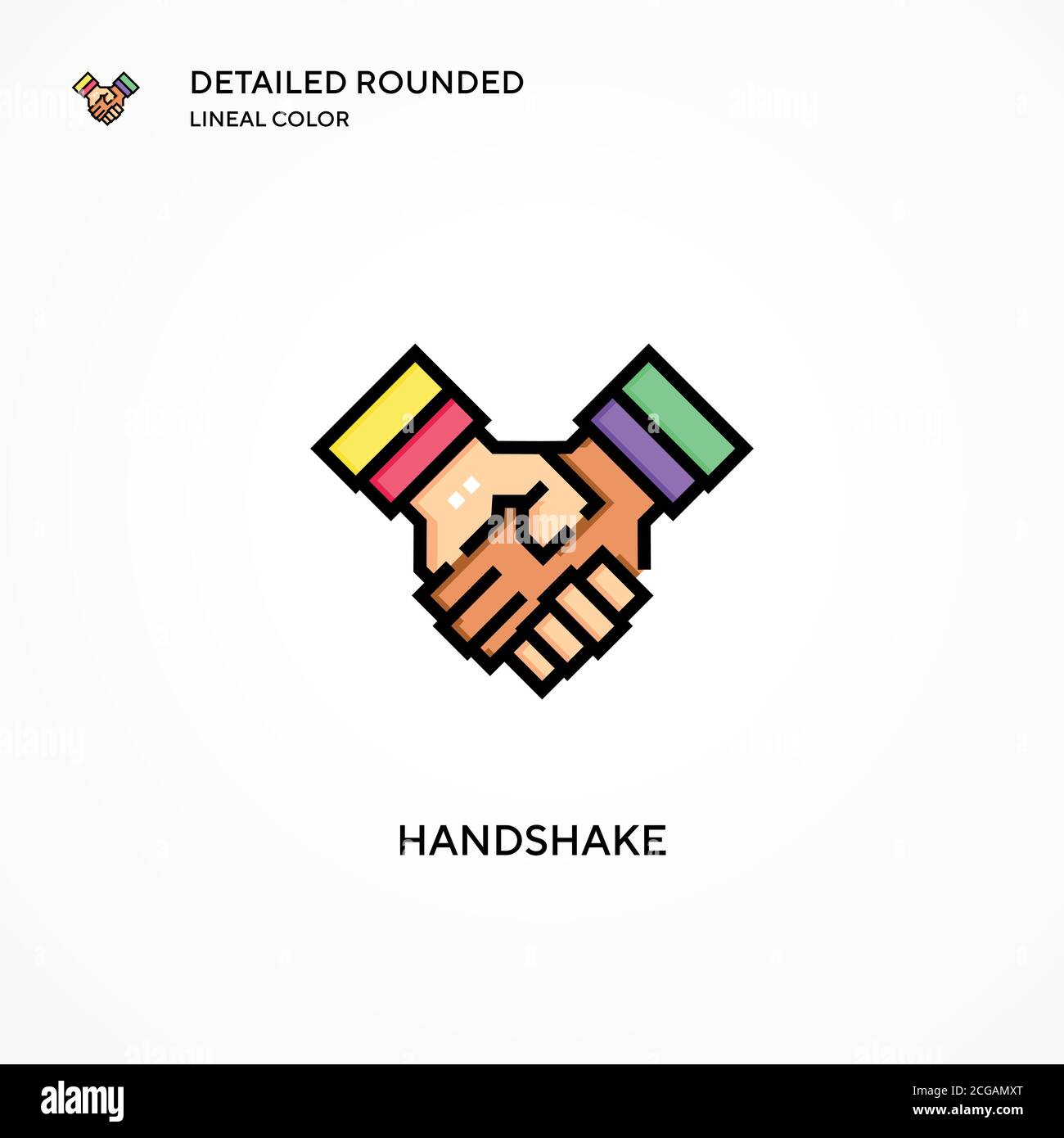 Handshake vector icon. Modern vector illustration concepts. Easy to ...