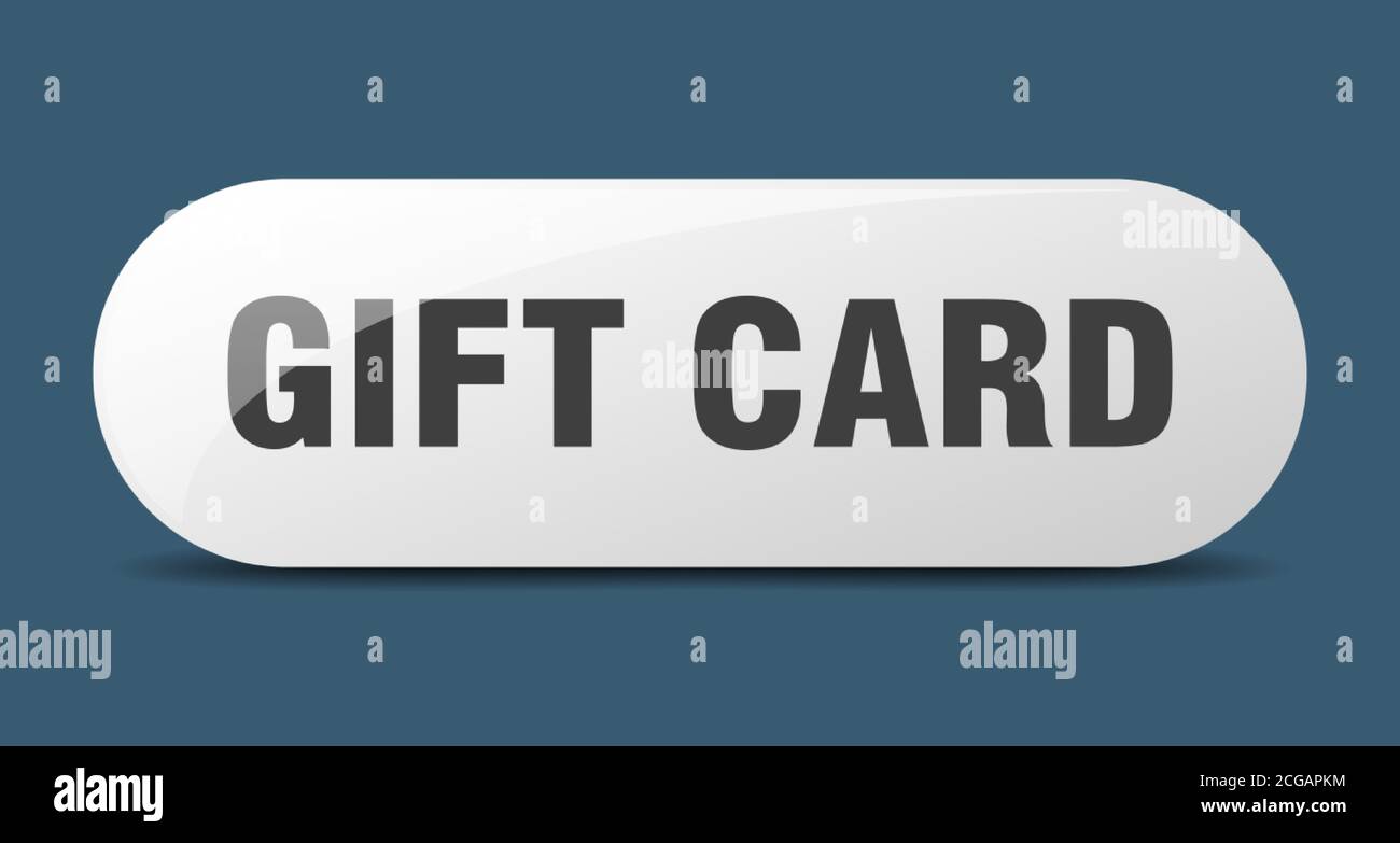 gift card button. rounded glass sign. sticker. banner Stock Vector ...