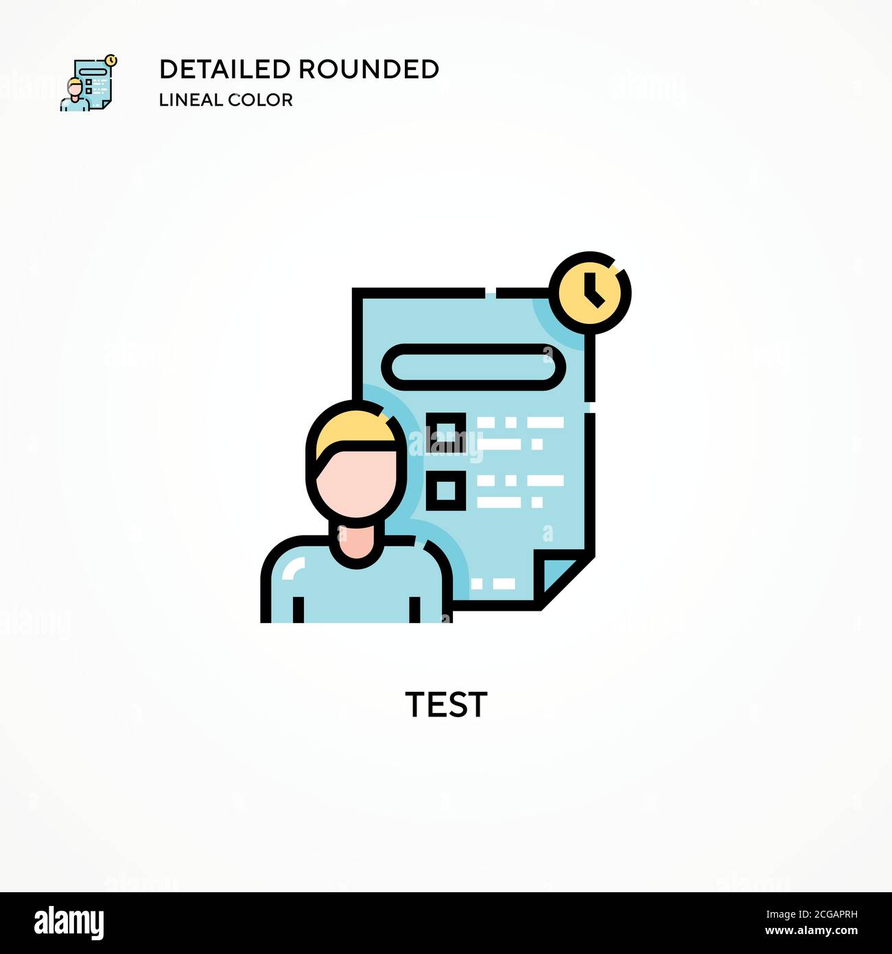 Test vector icon. Modern vector illustration concepts. Easy to edit and ...