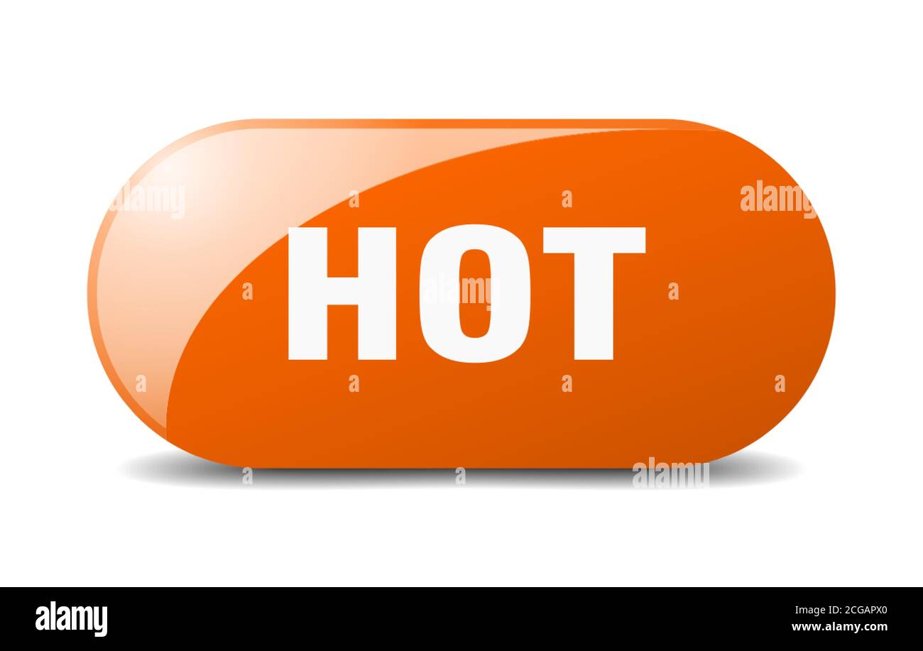 hot button. rounded glass sign. sticker. banner Stock Vector Image & Art Alamy