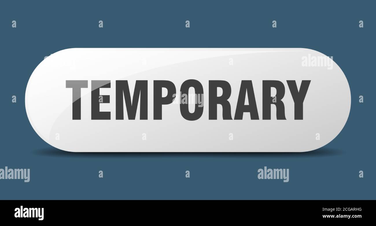 temporary button. rounded glass sign. sticker. banner Stock Vector ...