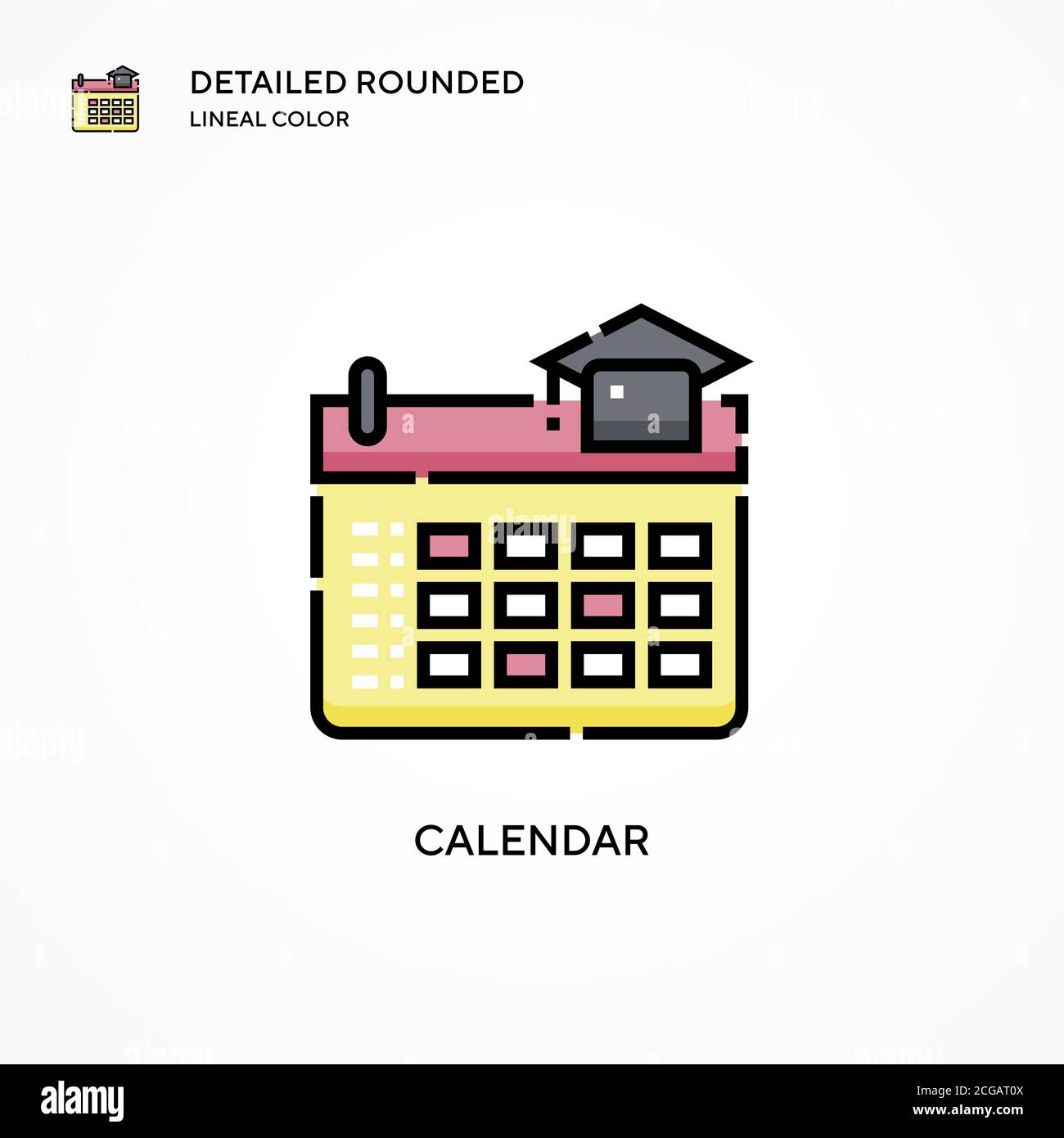 Calendar vector icon. Modern vector illustration concepts. Easy to edit ...