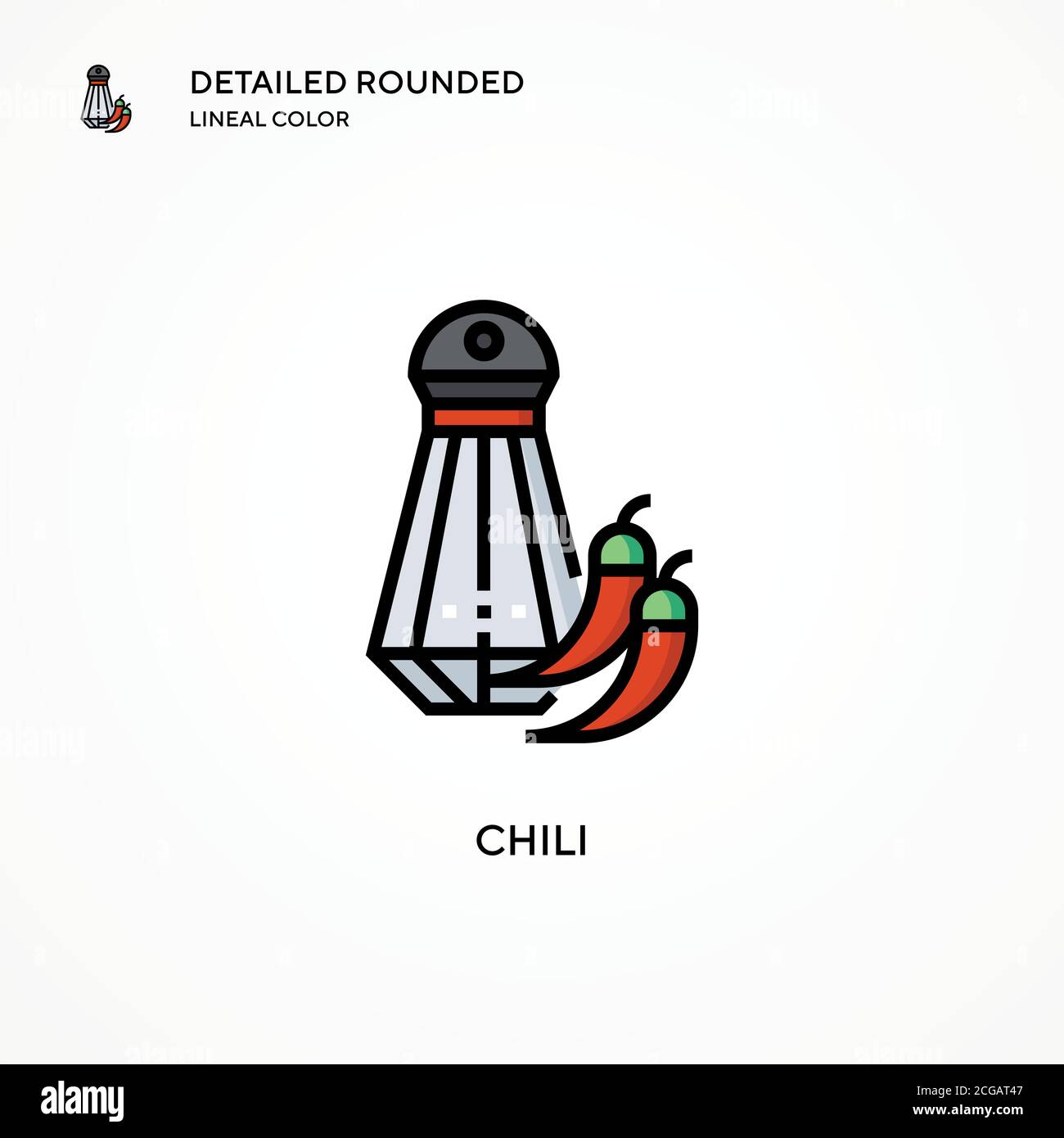 Chili vector icon. Modern vector illustration concepts. Easy to edit ...