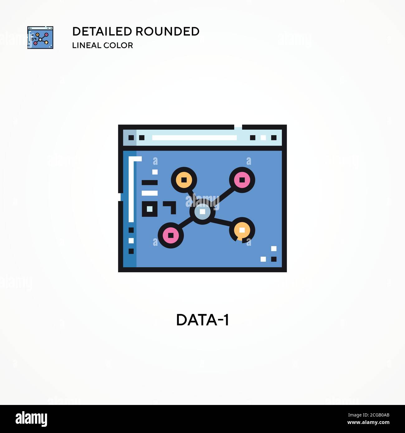 Data-1 vector icon. Modern vector illustration concepts. Easy to edit ...
