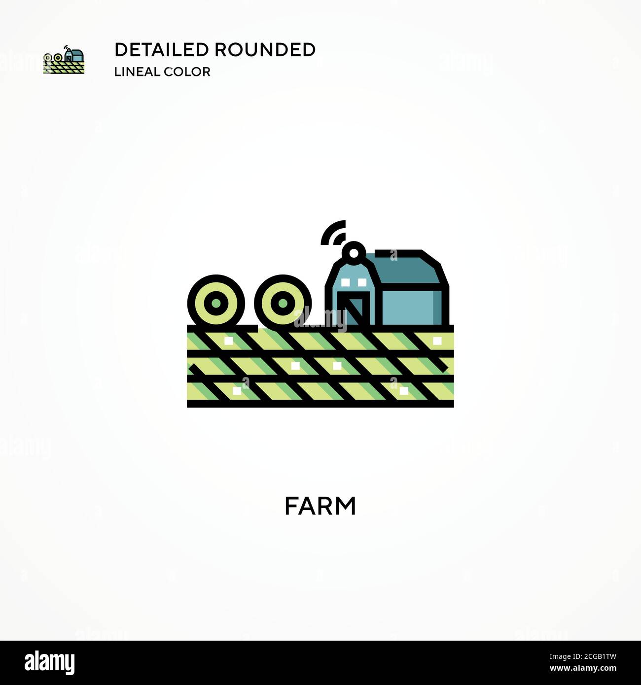 Farm vector icon. Modern vector illustration concepts. Easy to edit and ...