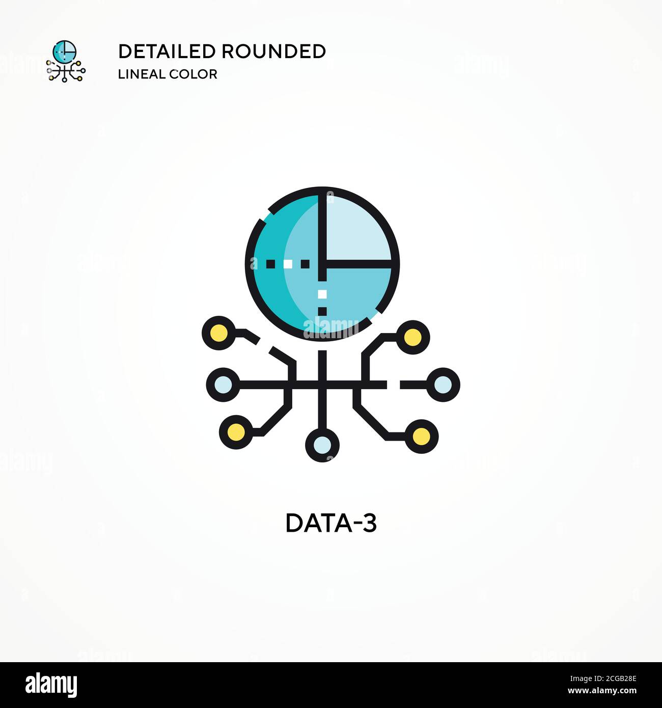 Data-3 vector icon. Modern vector illustration concepts. Easy to edit ...