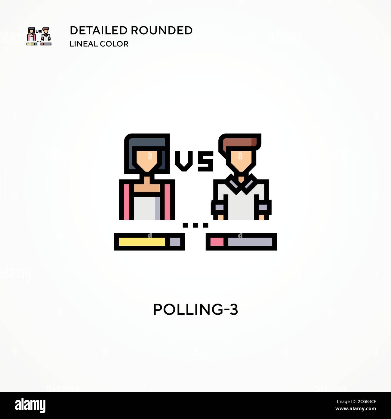 Polling-3 vector icon. Modern vector illustration concepts. Easy to ...