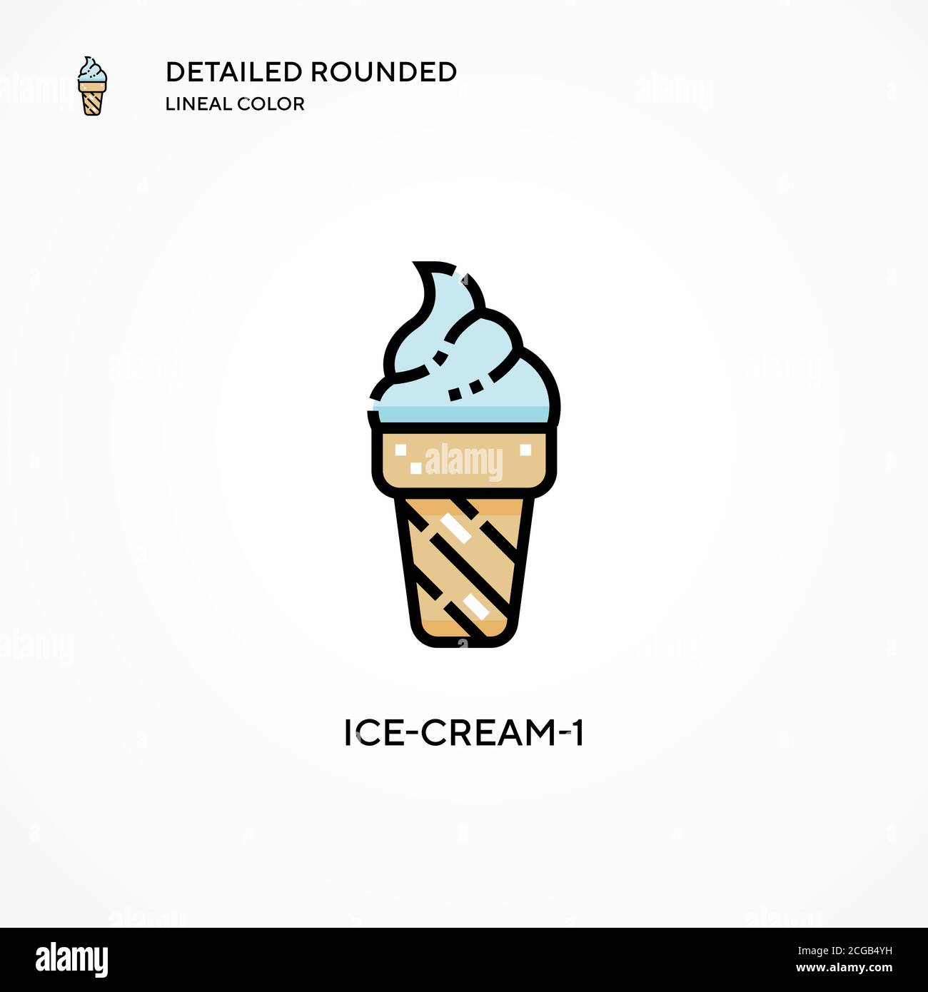 1-scoop-ice-cream-cone-hi-res-stock-photography-and-images-alamy
