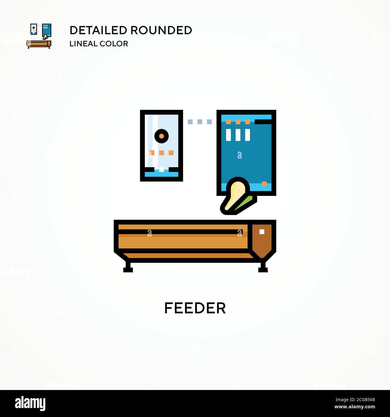 Feeder vector icon. Modern vector illustration concepts. Easy to edit ...
