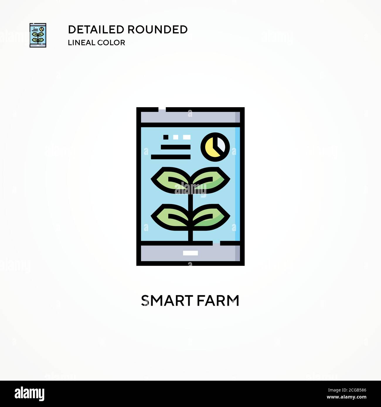 Smart farm vector icon. Modern vector illustration concepts. Easy to edit and customize. Stock Vector