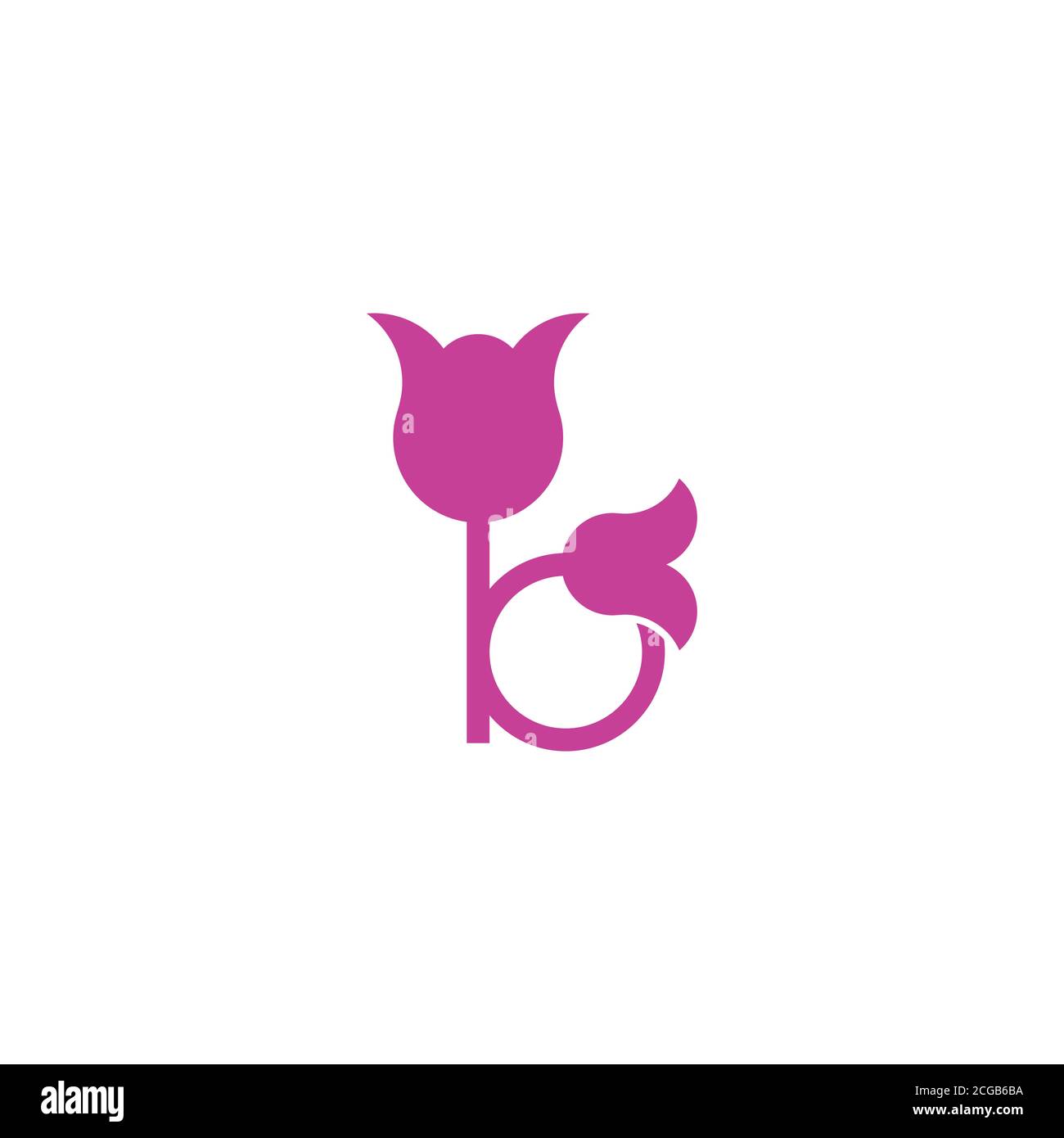 letter b flower shape beauty logo vector Stock Vector Image & Art Alamy