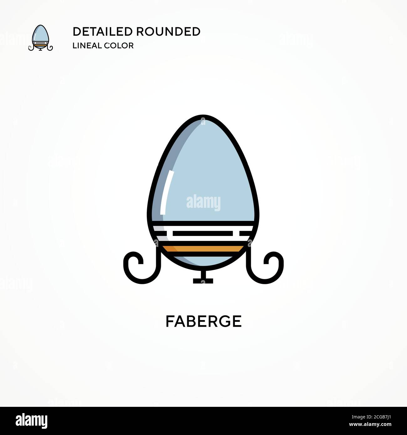 Faberge vector icon. Modern vector illustration concepts. Easy to edit and customize. Stock Vector