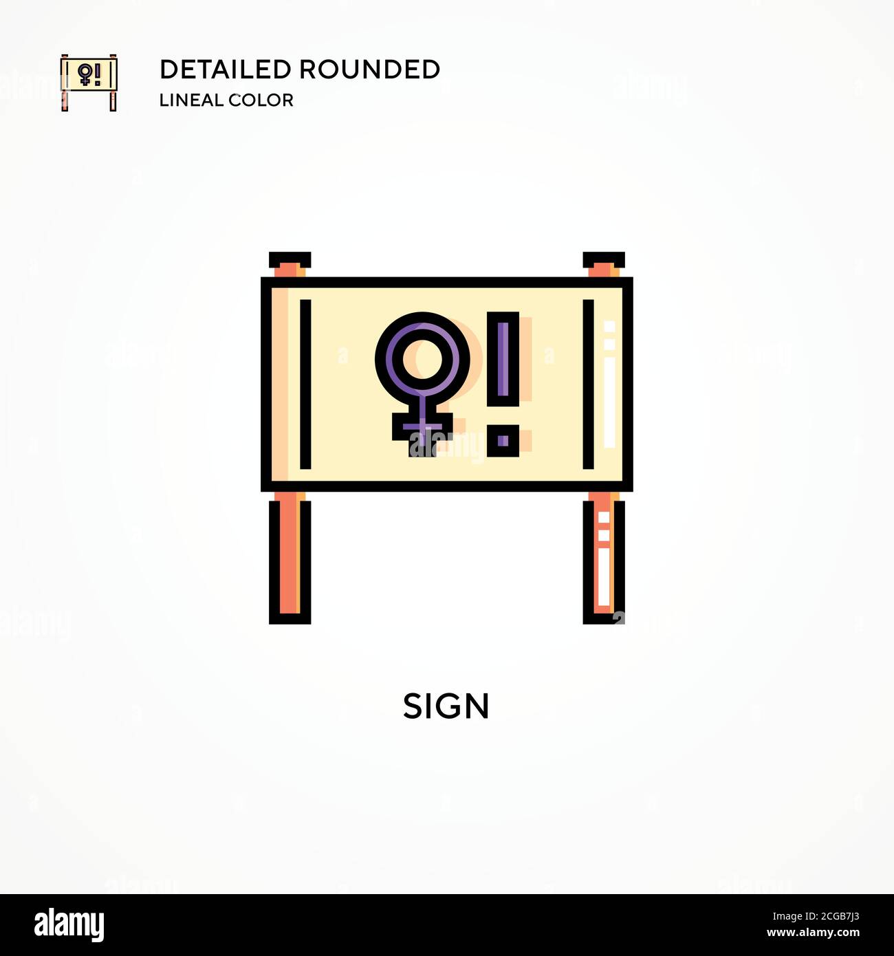 Sign vector icon. Modern vector illustration concepts. Easy to edit and ...