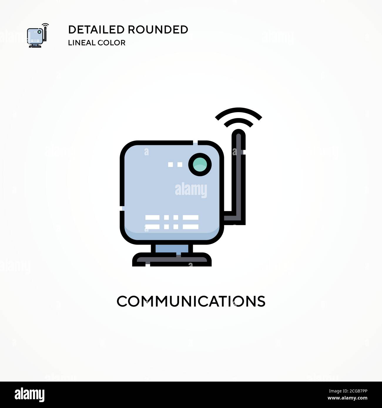 Communications vector icon. Modern vector illustration concepts. Easy ...
