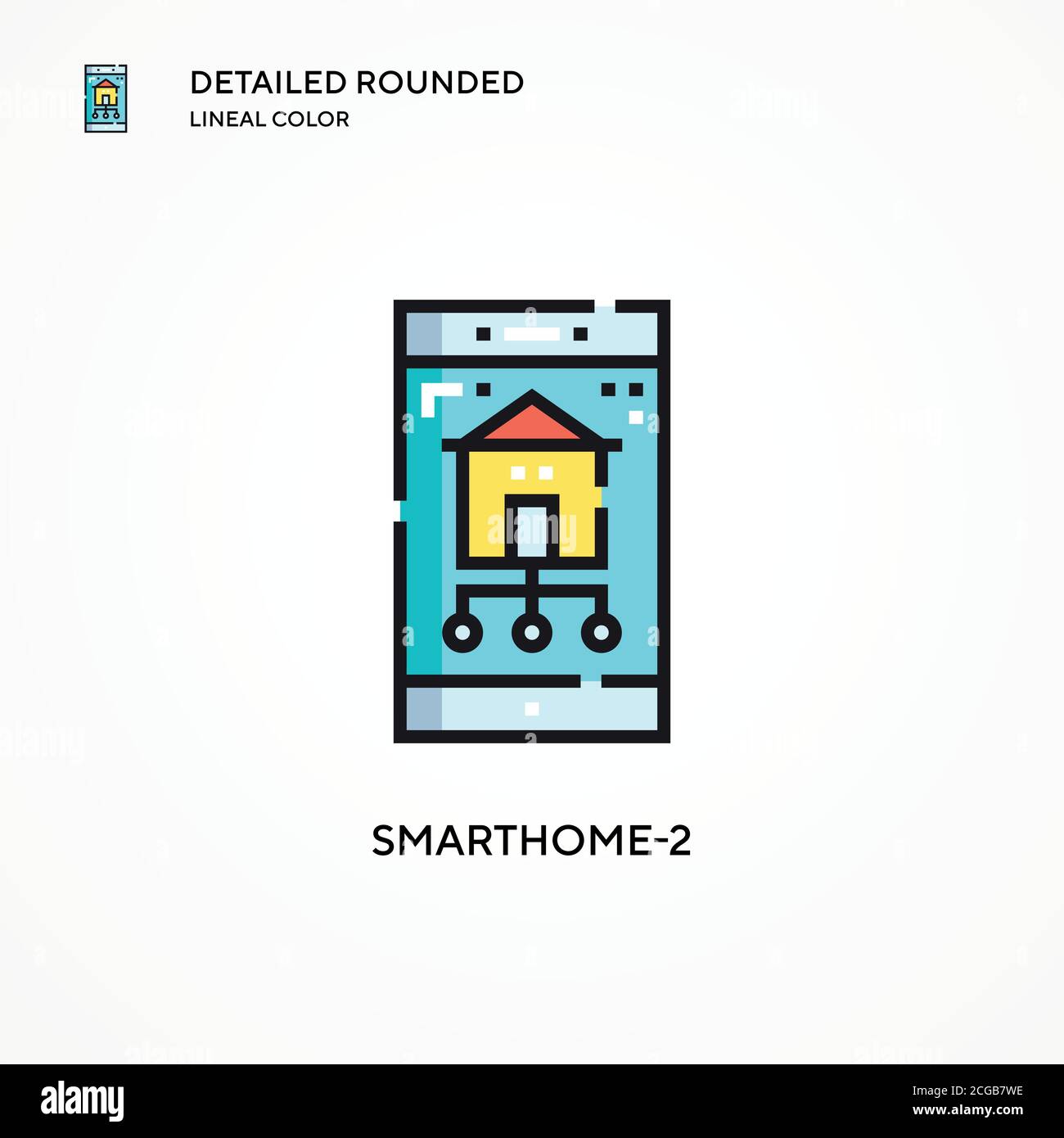 Smarthome-2 vector icon. Modern vector illustration concepts. Easy to edit and customize. Stock Vector