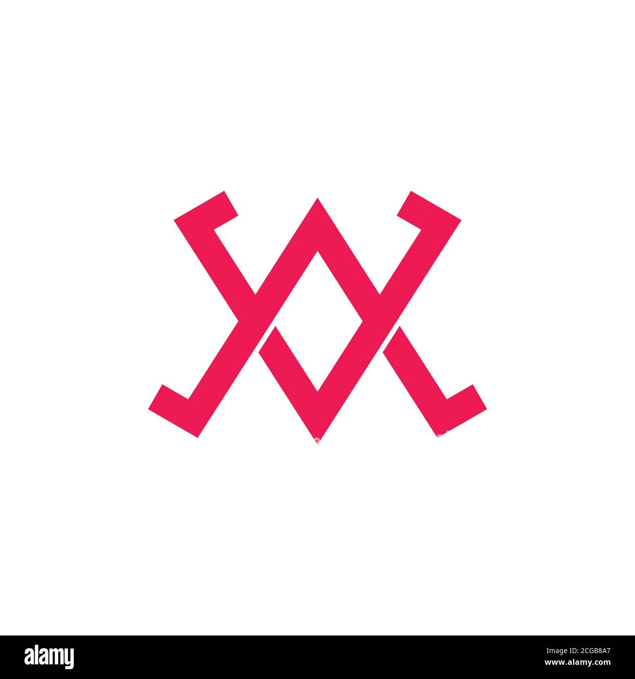 letter av linked overlap logo vector Stock Vector Image & Art - Alamy