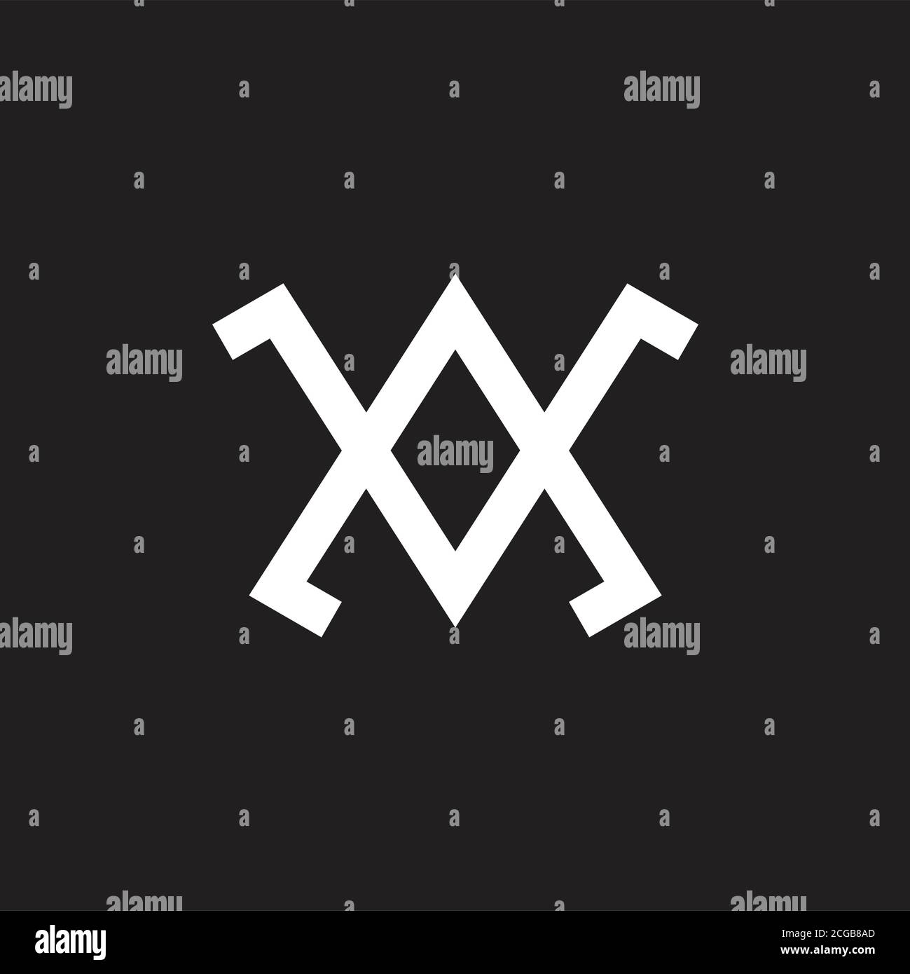 letter av linked line logo vector Stock Vector Image & Art - Alamy
