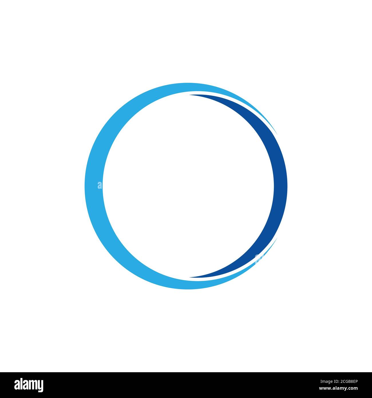 Stoutmoedig neerhalen Afslachten simple blue ring 3d logo vector Stock Vector Image & Art - Alamy