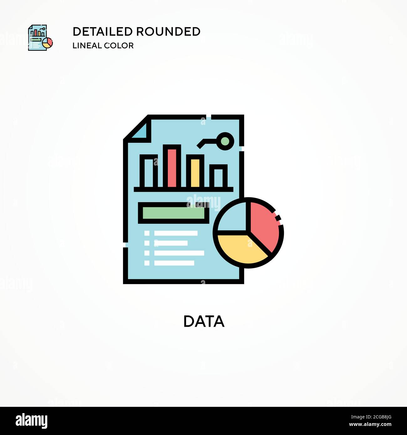 Data vector icon. Modern vector illustration concepts. Easy to edit and ...