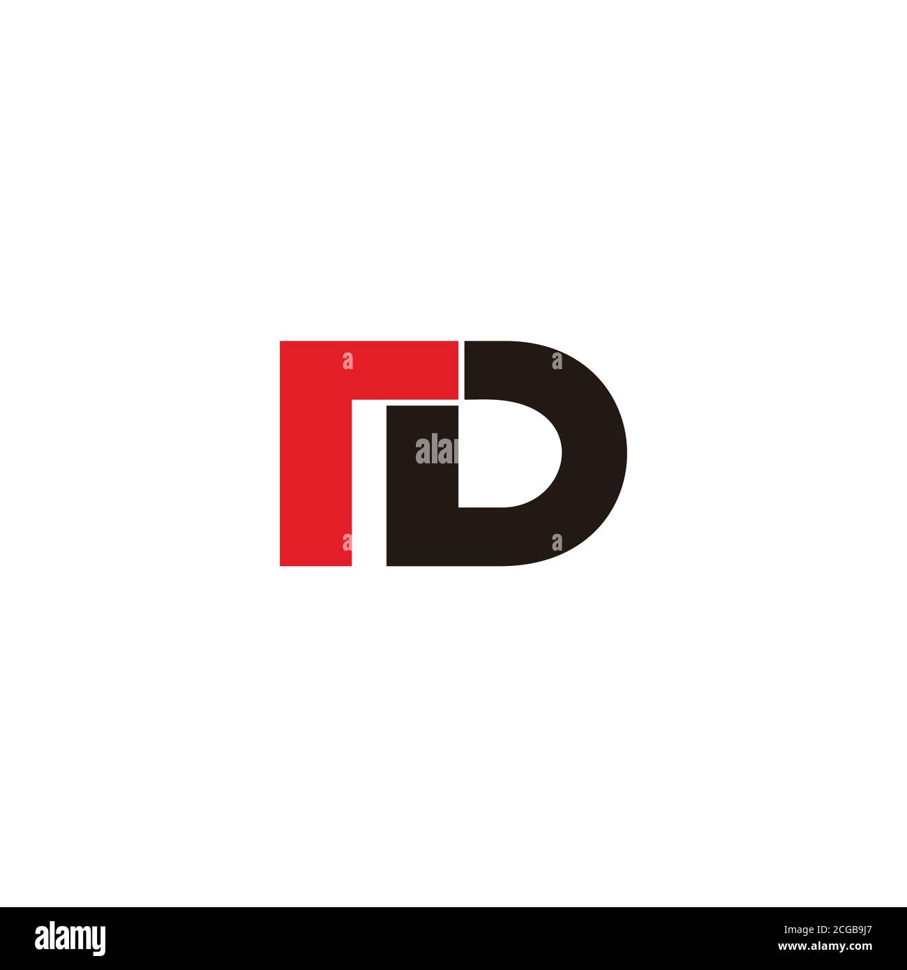 letter rd simple geometric linked logo vector Stock Vector Image & Art ...