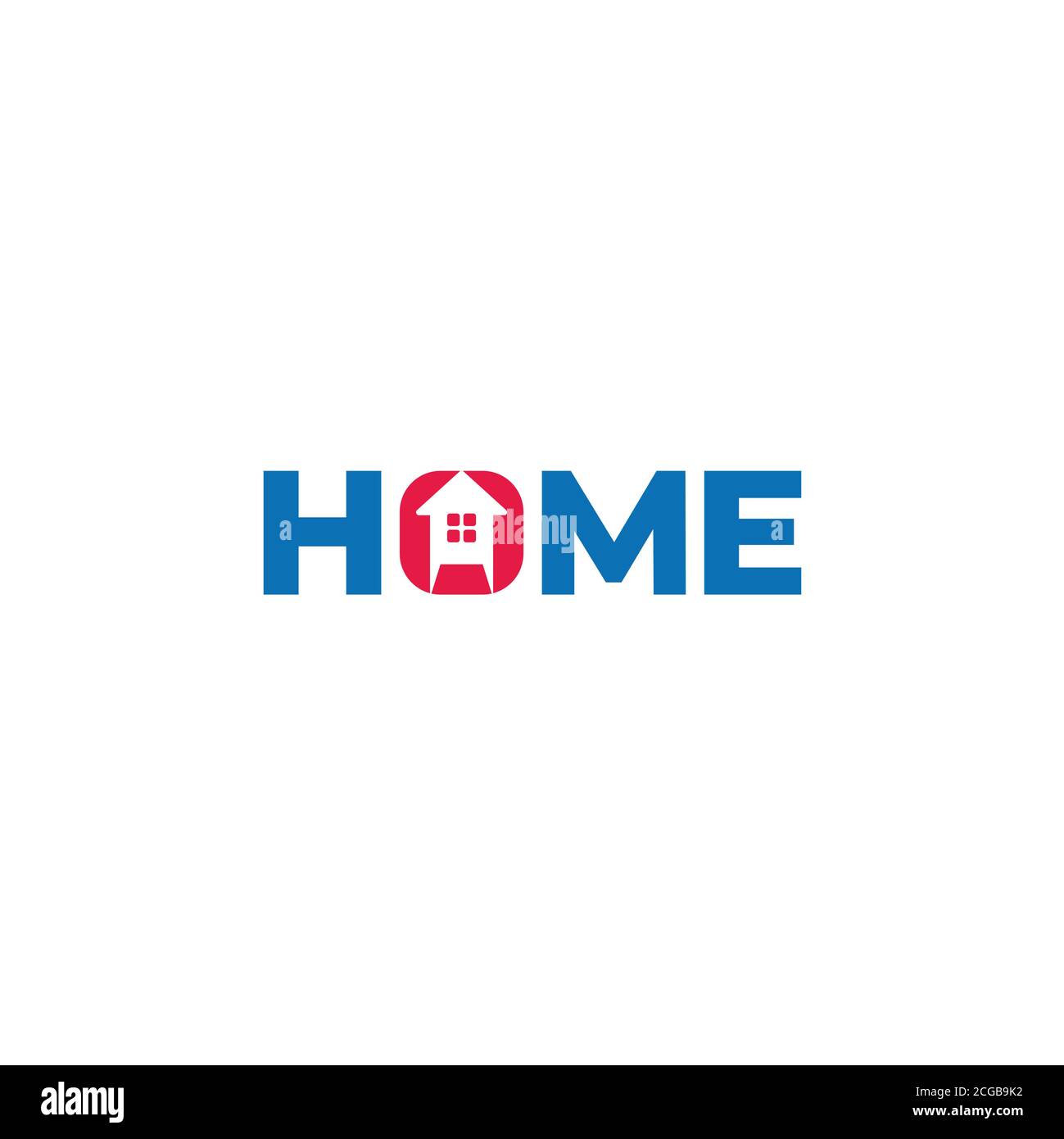 text home fast arrow house simple letters logo vector Stock Vector