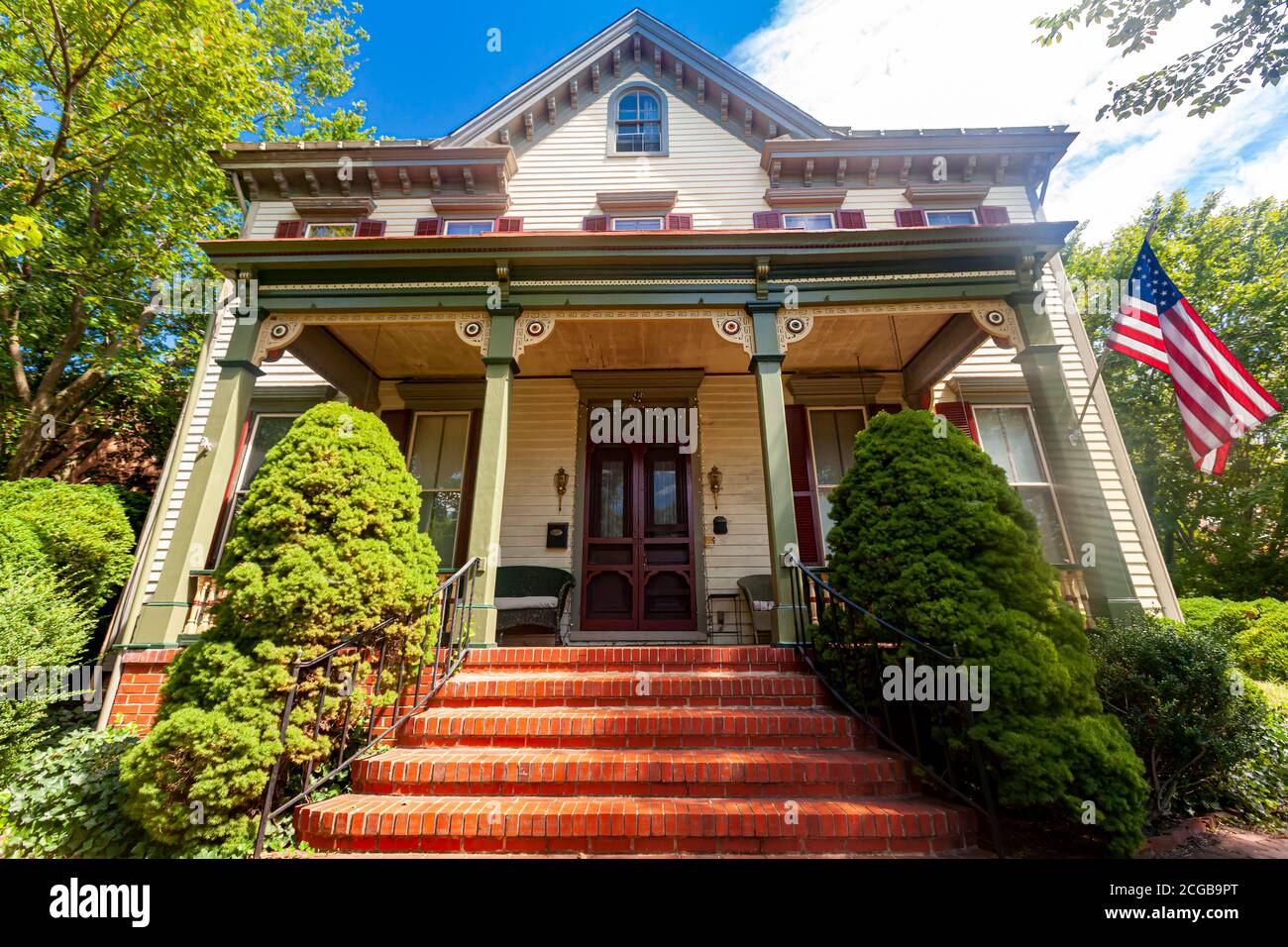 Chestertown, MD, USA 08/30/2020 A traditional 19th century house in
