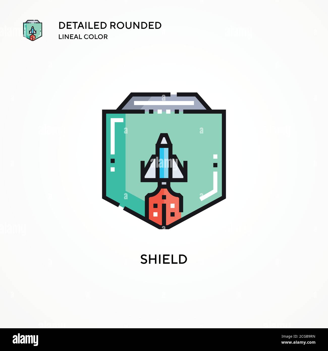 Shield vector icon. Modern vector illustration concepts. Easy to edit ...