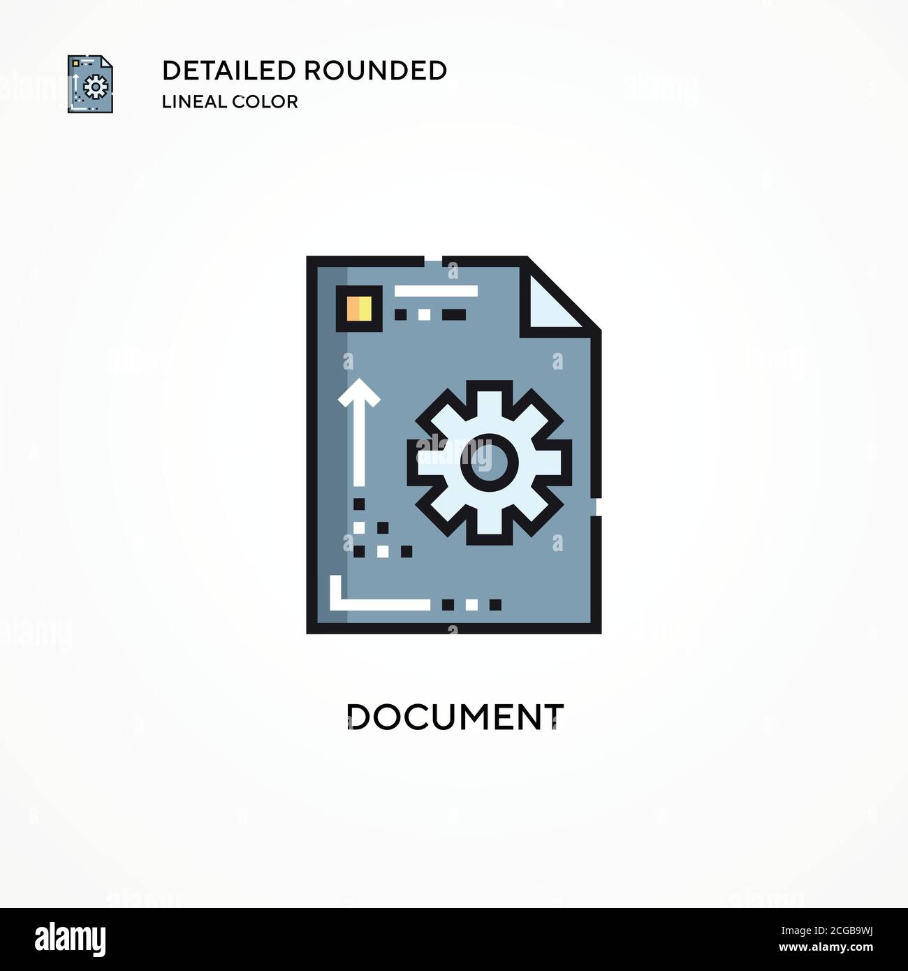 Document vector icon. Modern vector illustration concepts. Easy to edit ...